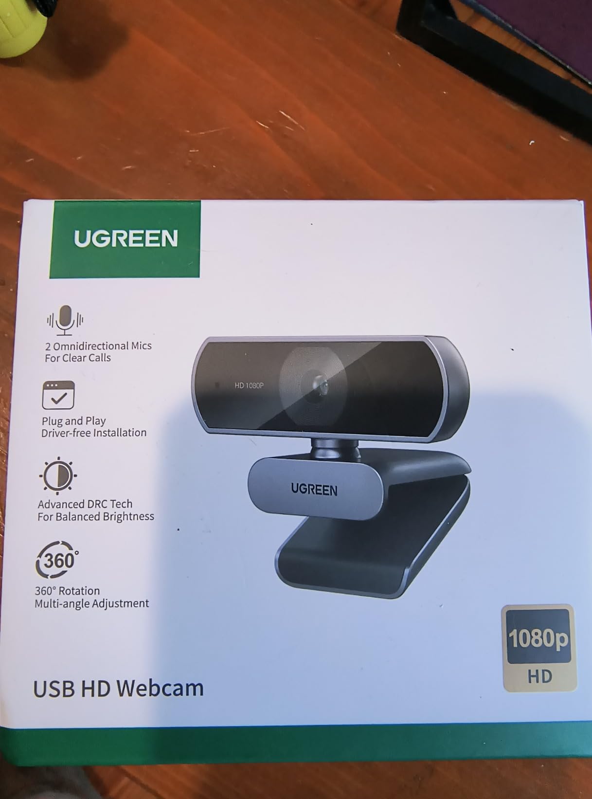 UGREEN Webcam for PC Ultra HD 1080P Computer Webcam with Microphone customer photo 1