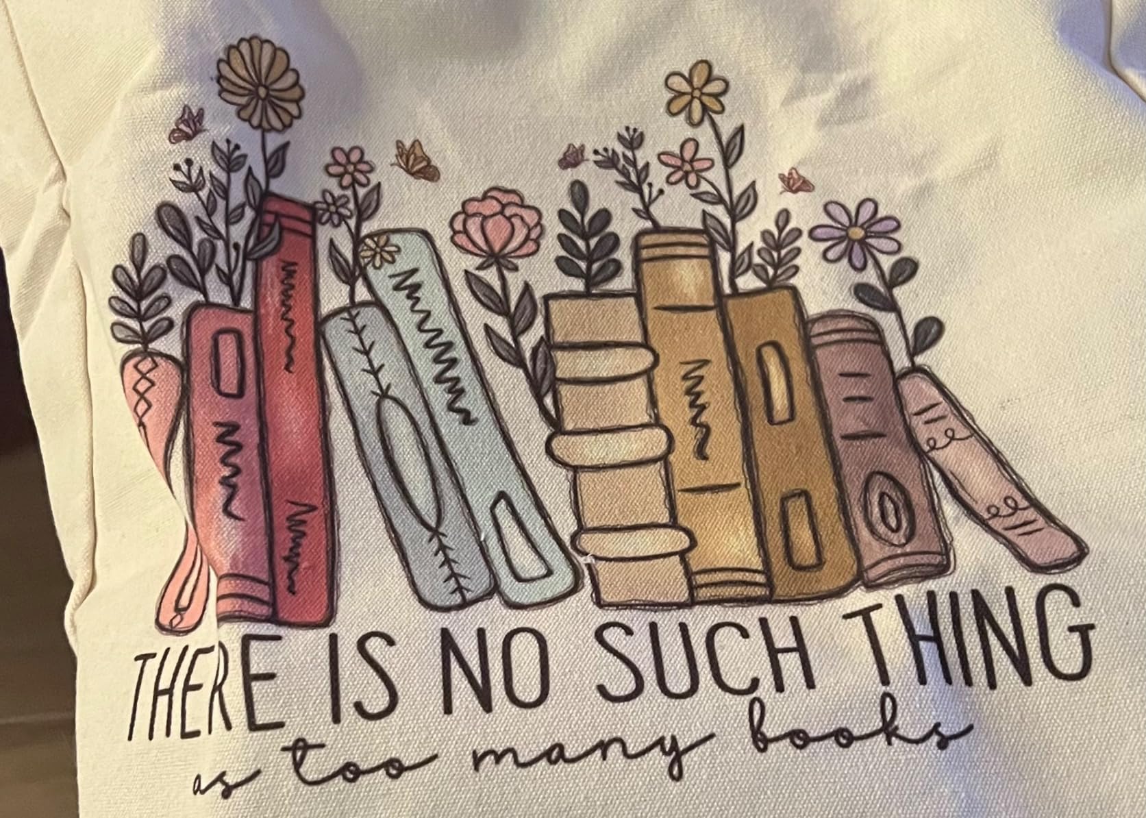 LEADO Cute Canvas Tote Bag, Book Lovers Gifts - Christmas, Gifts for Women customer photo 2