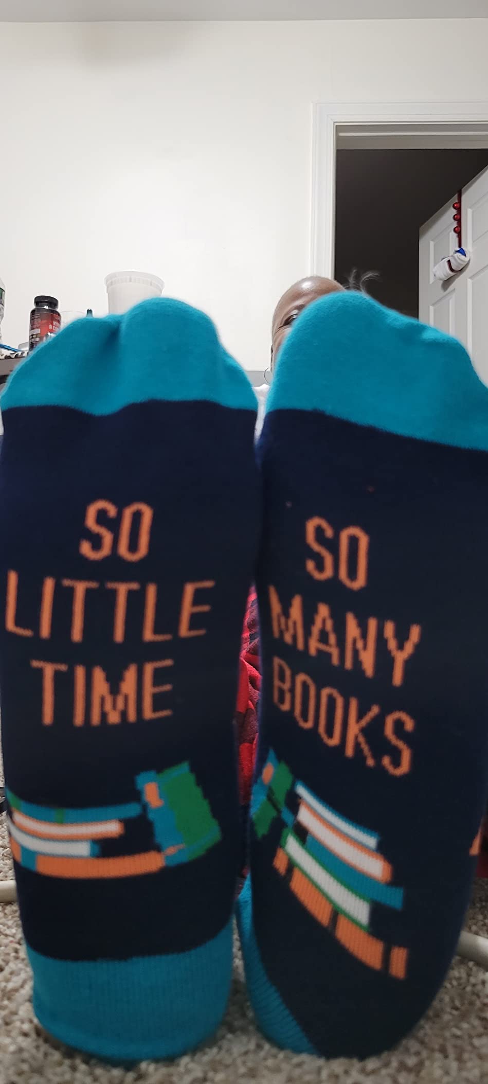 Lavley Book Socks for Men and Women Gifts for Readers and Book Lovers customer photo 1