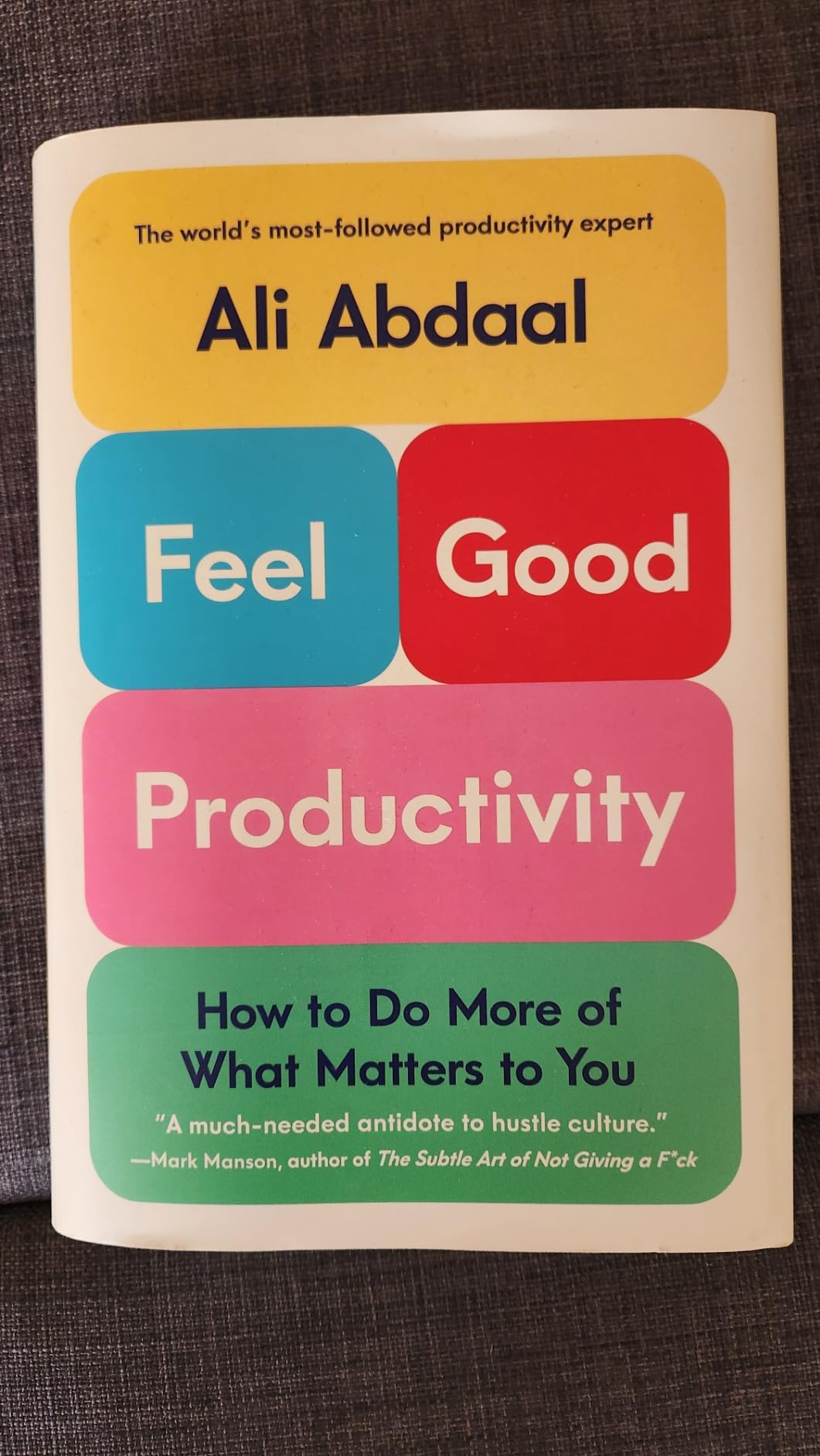 Feel-Good Productivity: How to Do More of What Matters to You customer photo 1