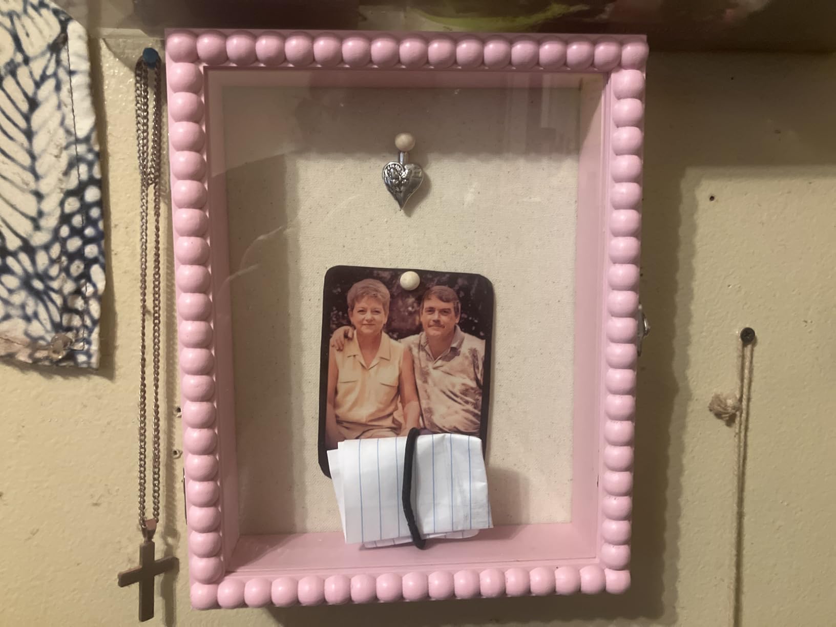 Love-KANKEI 11x14 Deep Shadow Box Frame,Unique Solid Wood Beads Frame,White customer photo 1