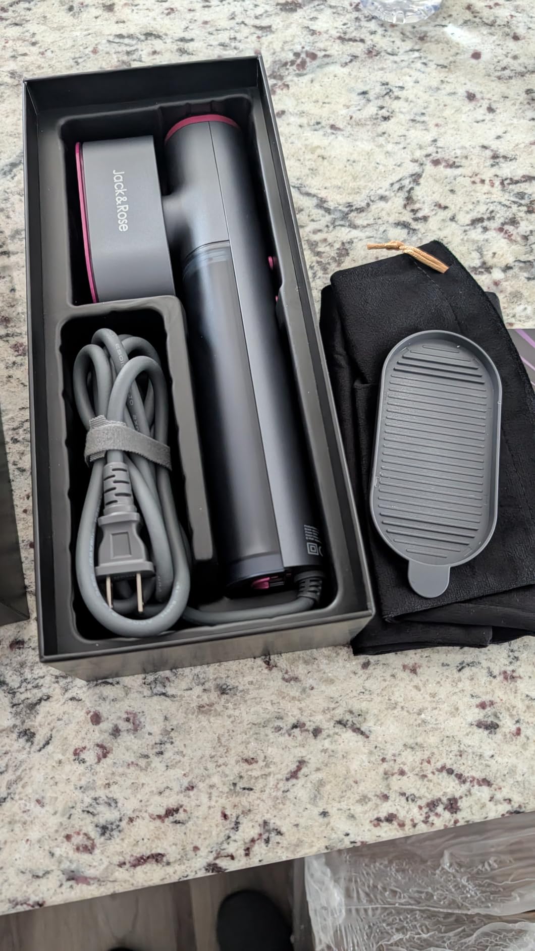 Jack ＆ Rose Travel Steamer for Clothes,100-220V Portable Iron,15s Heat Up,Steamer ＆ Iron 2 In 1, Travel Size,Large Ceramic Heat Panel,for Global and Europe customer photo 1