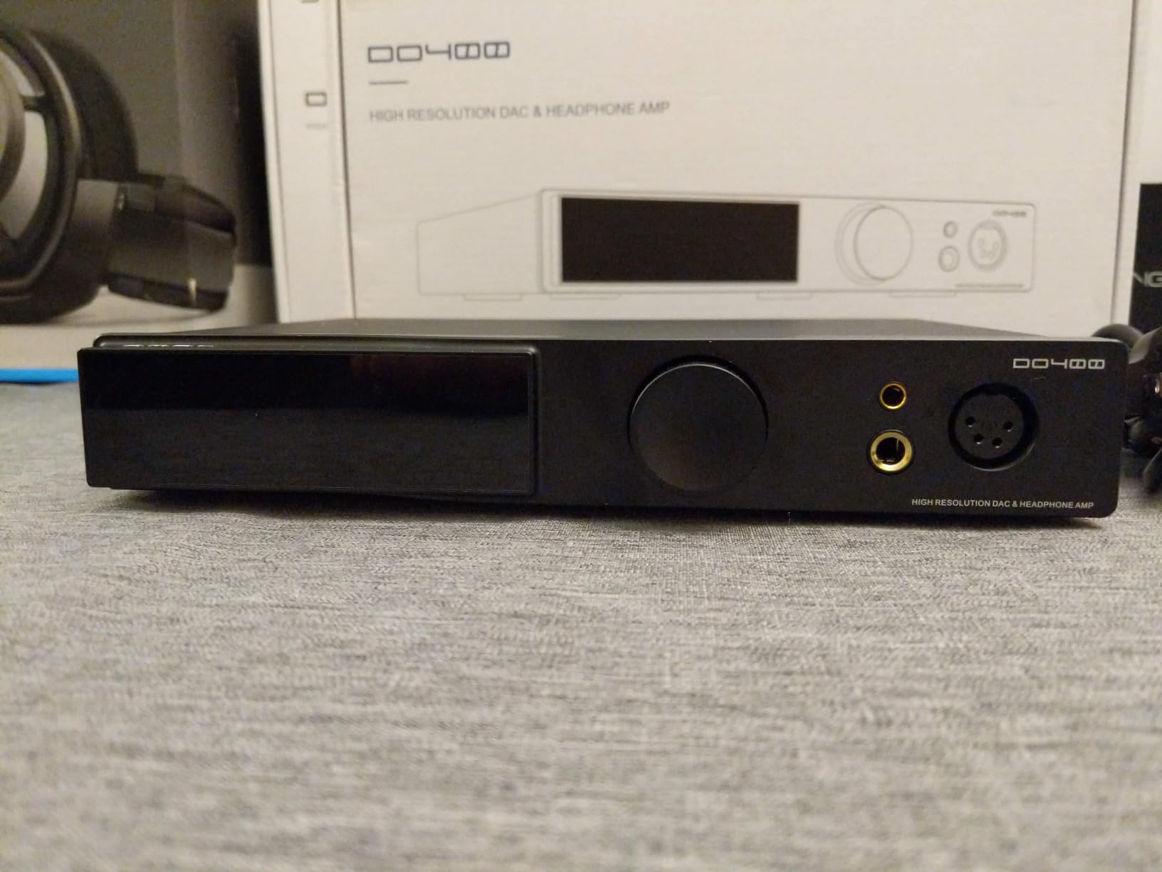 SMSL DO400 Full Balanced Headphone Amplifier DAC Amp ES9039MSPRO XMOS-XU316 USB MQA DAC USB/AES/Optical/Coaxial/IIS Input 4.4mm/6.35mm/4-XLR Jack Output Headphone Amps (Black) customer photo 1