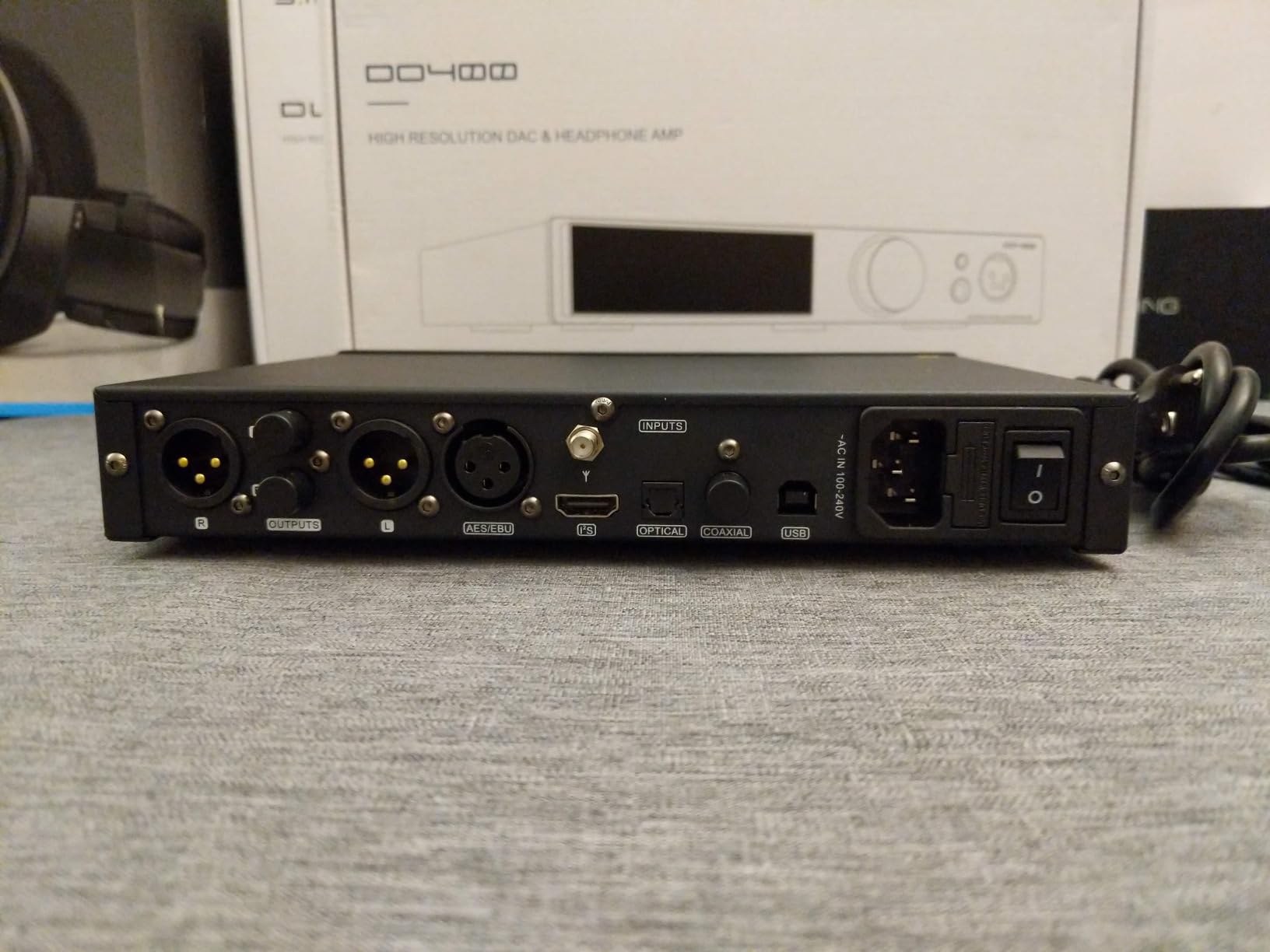 SMSL DO400 Full Balanced Headphone Amplifier DAC Amp ES9039MSPRO XMOS-XU316 USB MQA DAC USB/AES/Optical/Coaxial/IIS Input 4.4mm/6.35mm/4-XLR Jack Output Headphone Amps (Black) customer photo 2