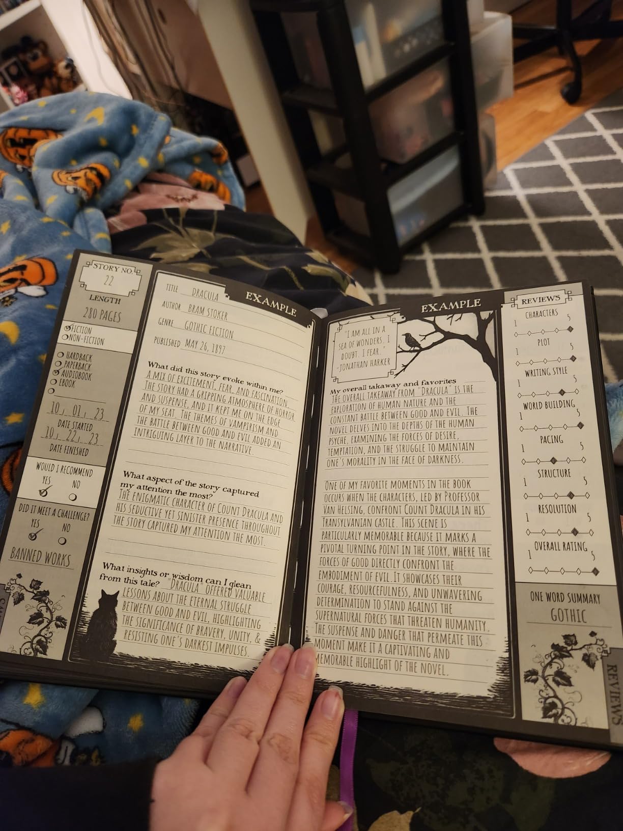ConQuest Waiting for the Night Gothic-Inspired Reading Journal customer photo 1