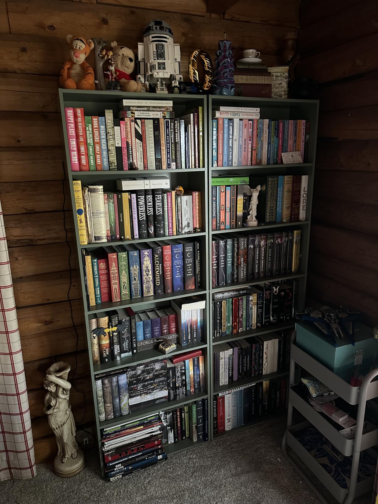 FOTOSOK 6 Tier Tall Bookshelf Bookcase with Open Display Shelves, Light Oak customer photo 1