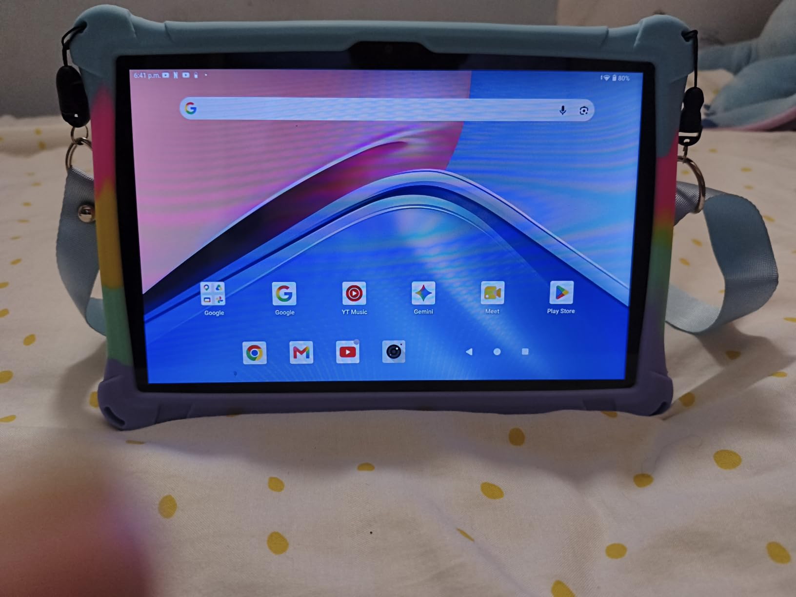 CUPEISI Android 16 Tablet 10 Inch, 20GB RAM+128GB ROM/ 2TB Expandable, 2.0GHz Octa-core Processor, 1280*800 HD Screen, 5G WiFi6 BT 5.0, 2 in 1 Tablets with Keyboard Case Mouse Stylus, Widevine L1 Blue customer photo 2