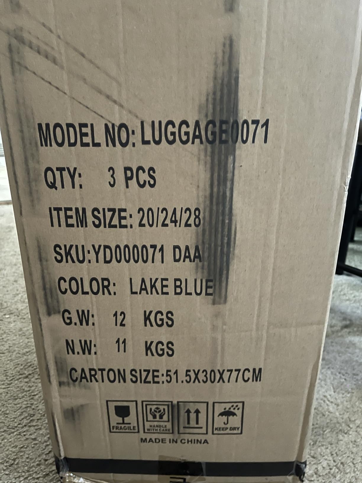 Coolife Hardside ABS Luggage, TSA Lock, Spinner Wheels, 28in Checked customer photo 1