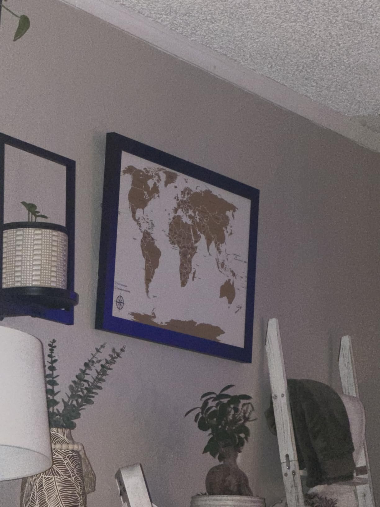 AdventureScape Push Pin World Travel Map, Framed Cork Map Pin Board customer photo 2
