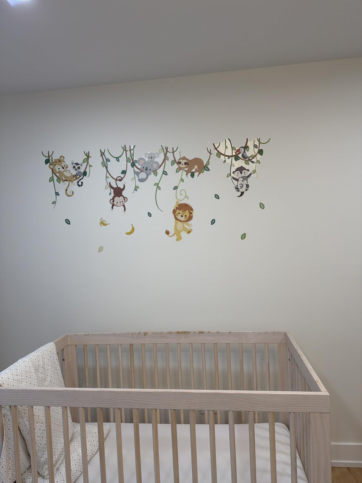 decalmile Jungle Animals Tree Elephant Wall Decals Stickers Nursery Decor customer photo 1