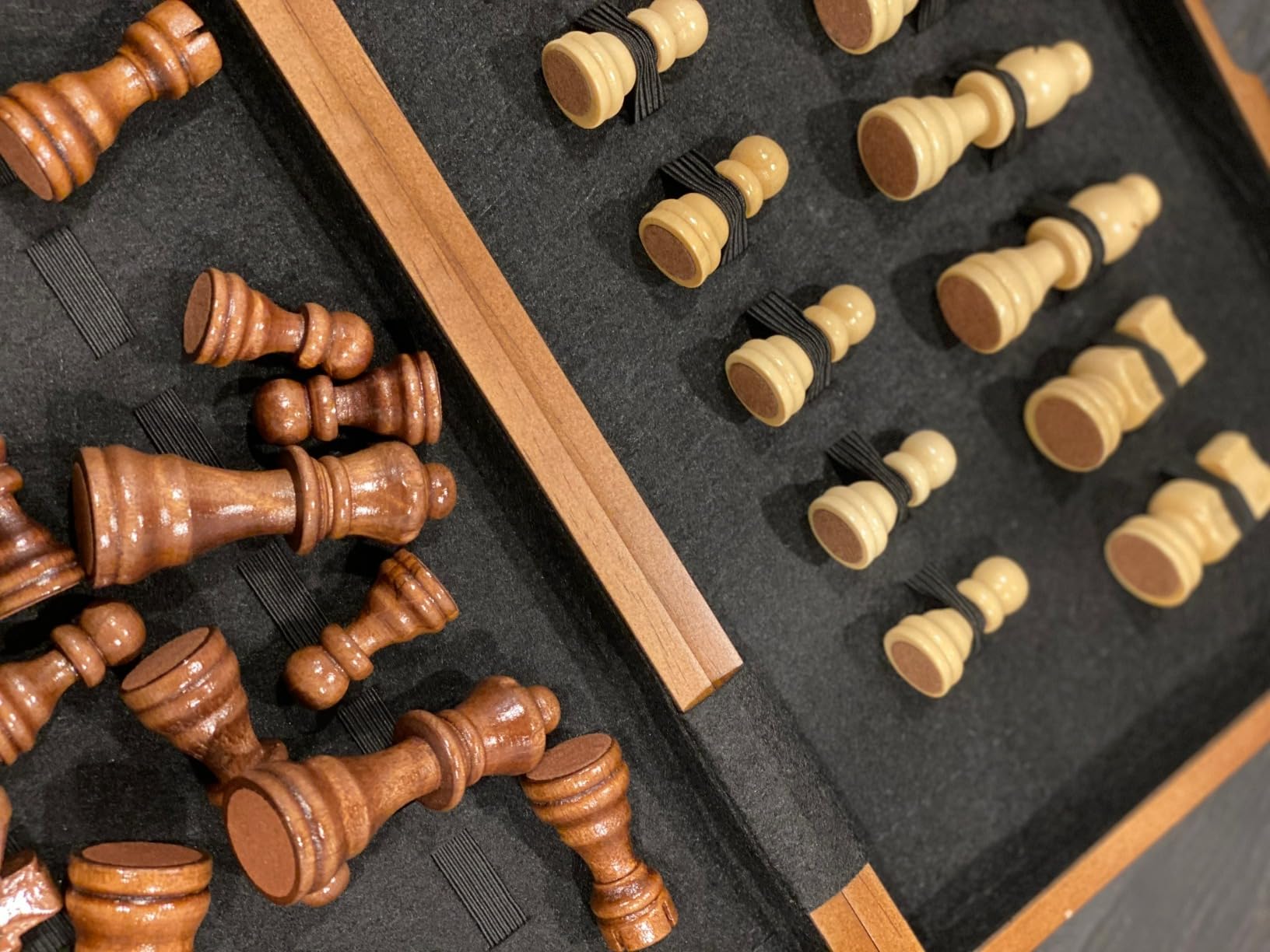 Chess Set Board Games for Adults: Handmade Walnut Wooden 15