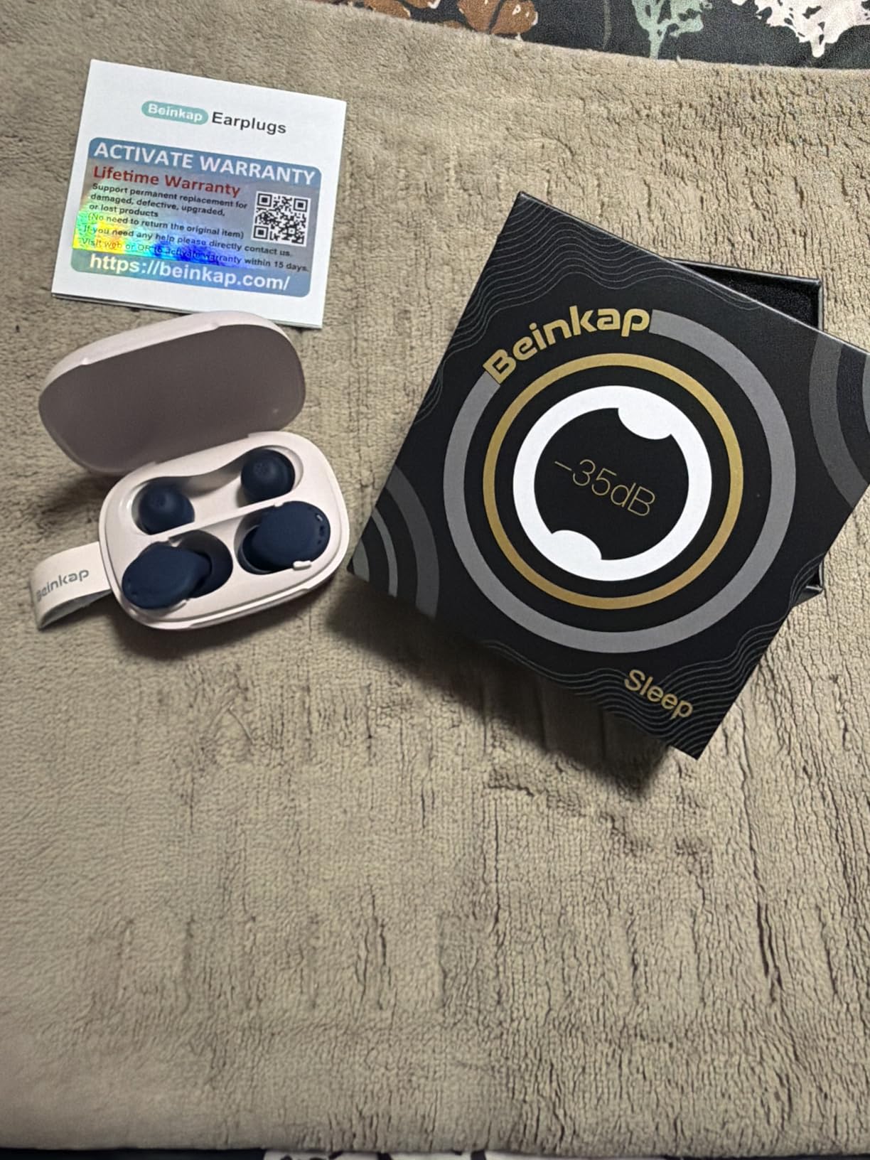 Ear Plugs for Sleeping Noise Reduction, Beinkap Reusable Earplugs Hearing Protection for Focus, Study, Work – 6 Pair Eartips in S/M/L – Flexible Silicone Soft – 35dB Noise Cancelling with Storage Case customer photo 1