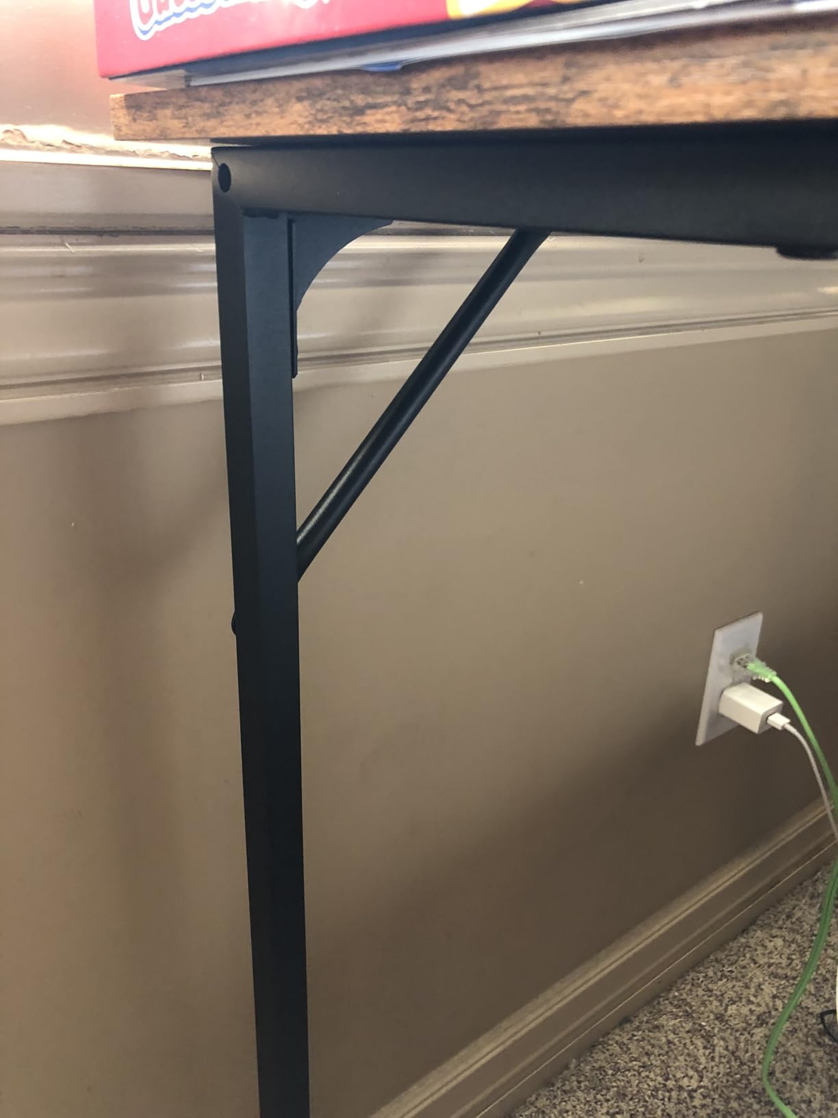 PayLessHere | 32 Inch Computer Desk | Brown | Sturdy Office Desk customer photo 2