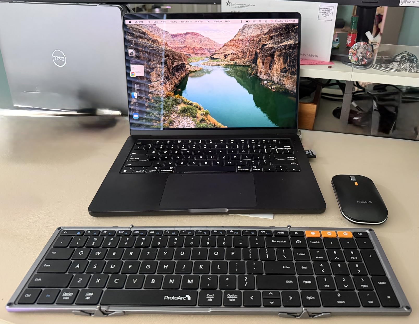ProtoArc XKM01 Full-Size Foldable Keyboard Mouse Combo for Travel - Black customer photo 2
