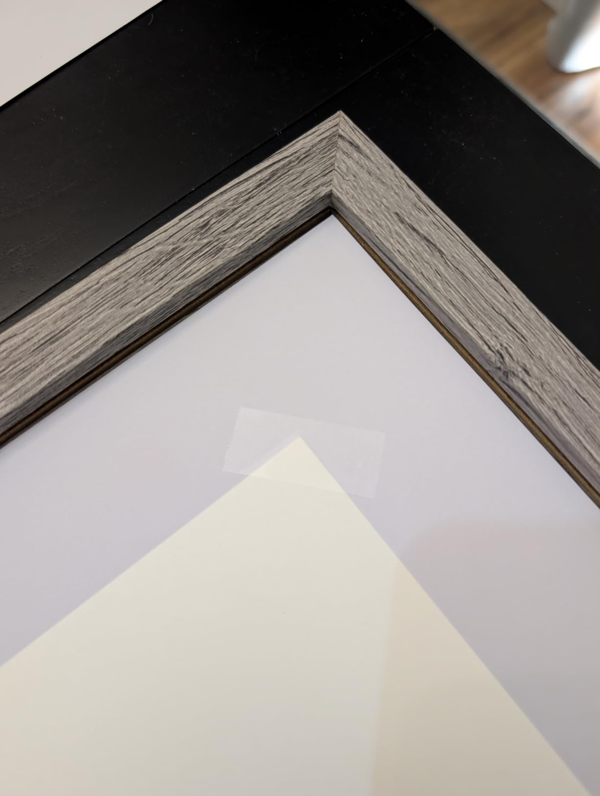 Americanflat 28x40 Poster Frame - Matted to 24x36 - Engineered Wood - Black customer photo 2
