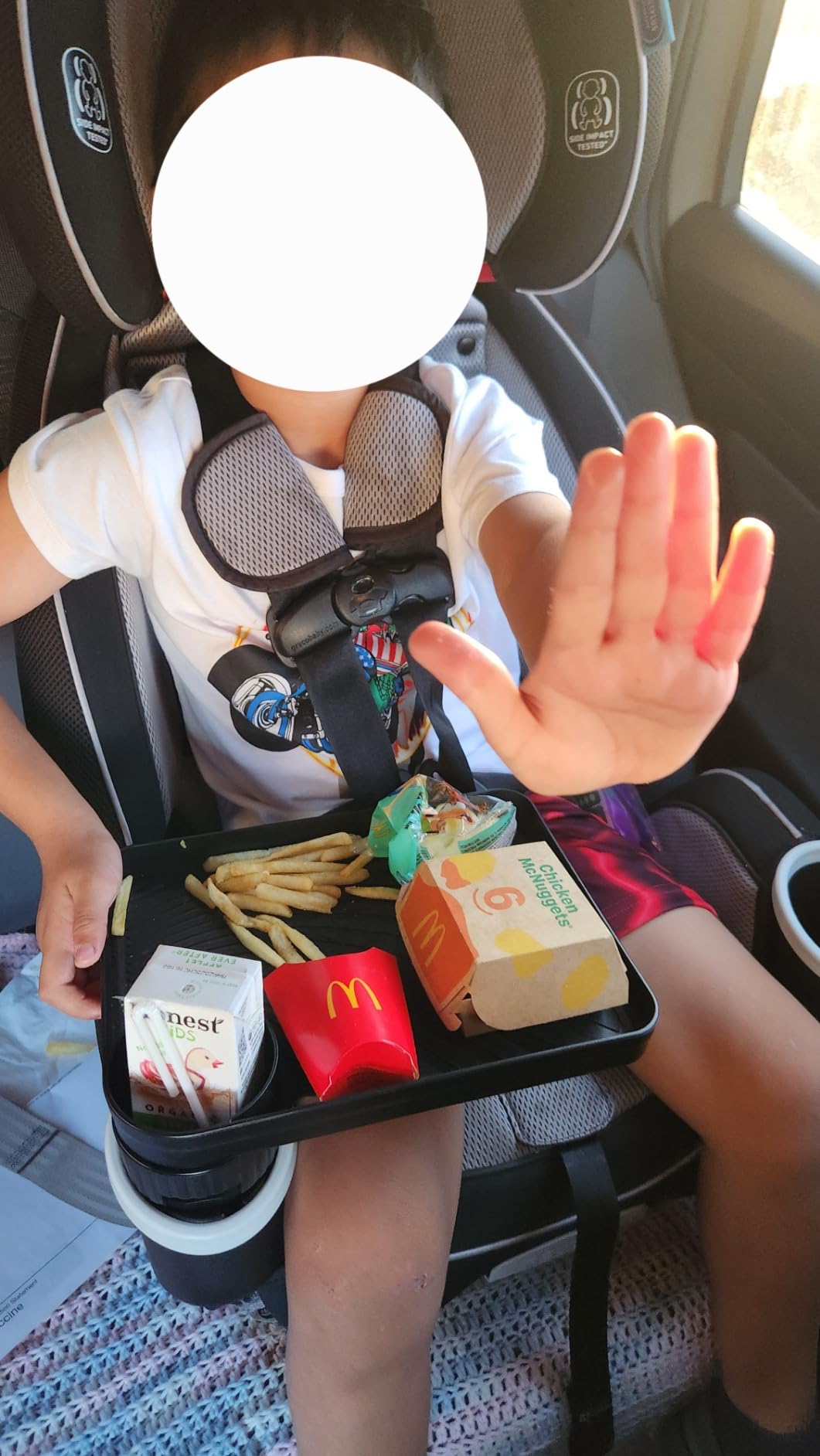 SEVEN SPARTA Car Seat Tray for Kids Toddler Travel with Soft Rubber Base customer photo 2