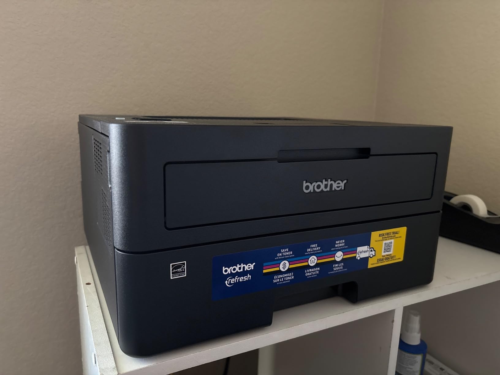 Brother HL-L2460DW Wireless Compact Monochrome Laser Printer with Duplex, Mobile Printing, Black & White Output | Includes Refresh Subscription Trial(1), Works with Alexa customer photo 2