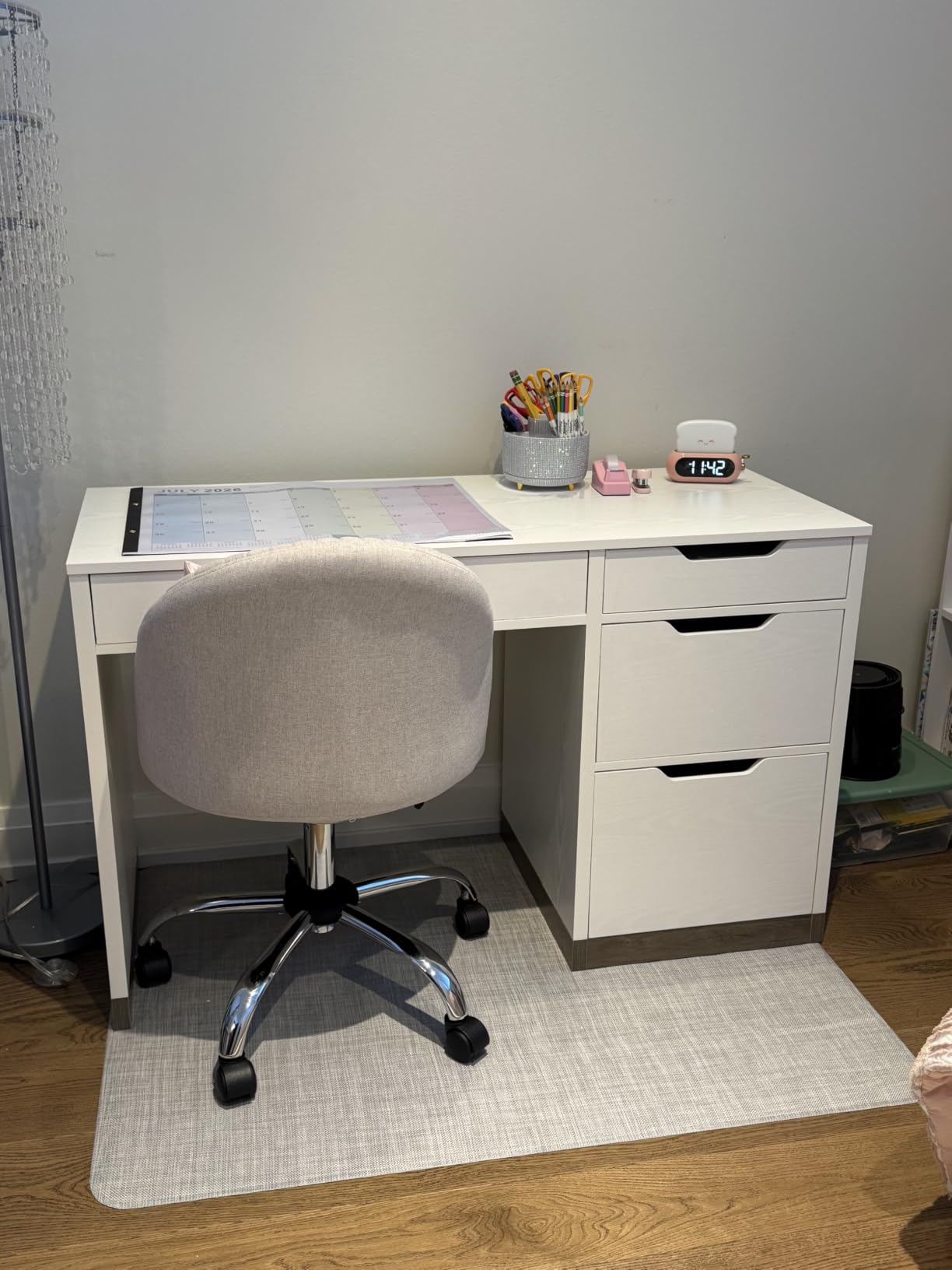 Blvornl Office Chair Mat for Hardwood Floors, Anti-Slip PVC, 36 x 48 Inch customer photo 2