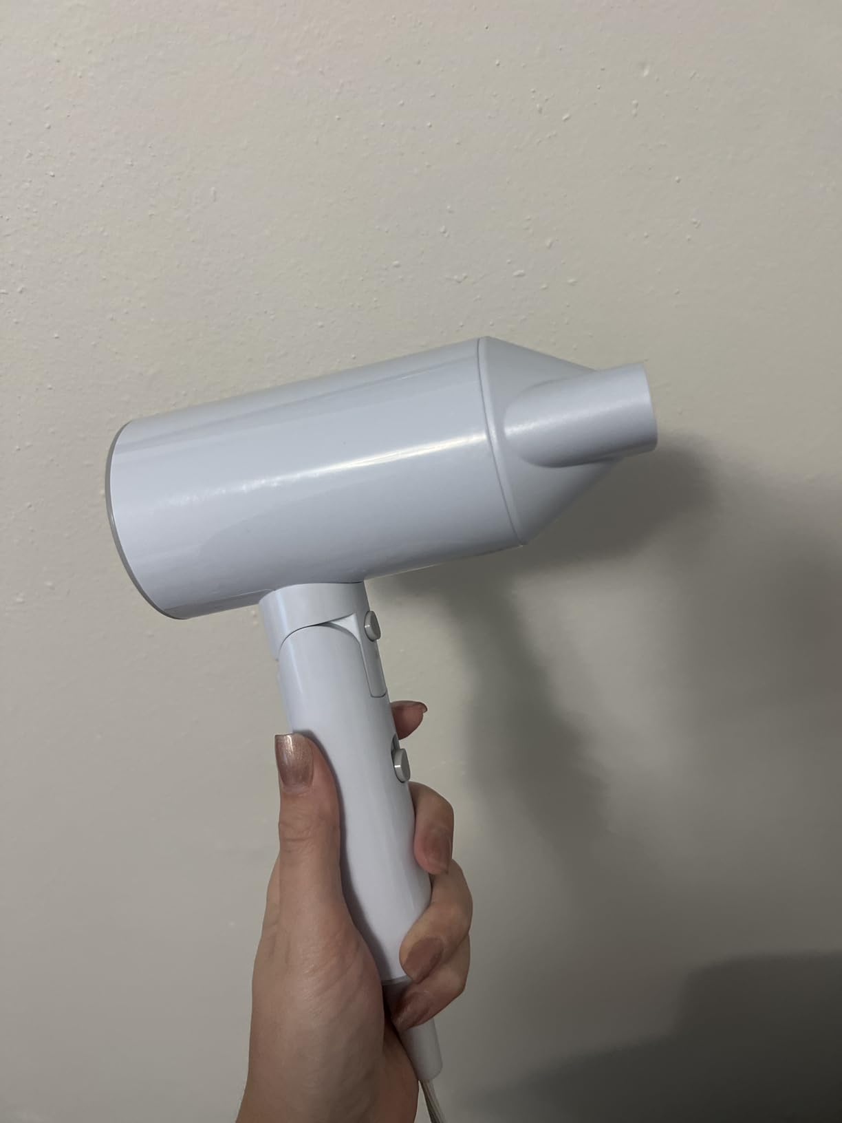 1600W Small Foldable Travel Hair Dryer, White customer photo 1