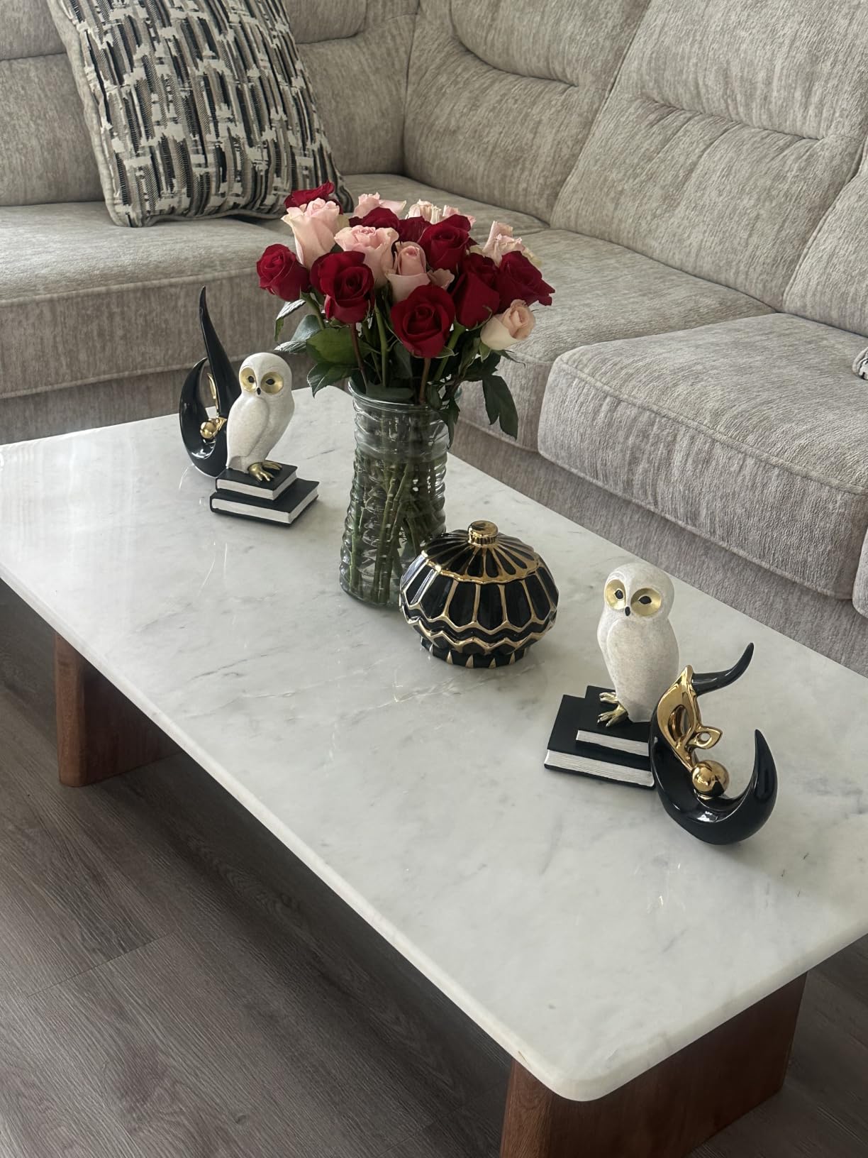 Book Ends for Shelves, Owl Decorative Bookends Bronze Bird Book Stopper Unique Kids Book Holders with Anti-Slip Base Luxurious Bookends for Kids Rooms Office Home Decor(Bronze) customer photo 2
