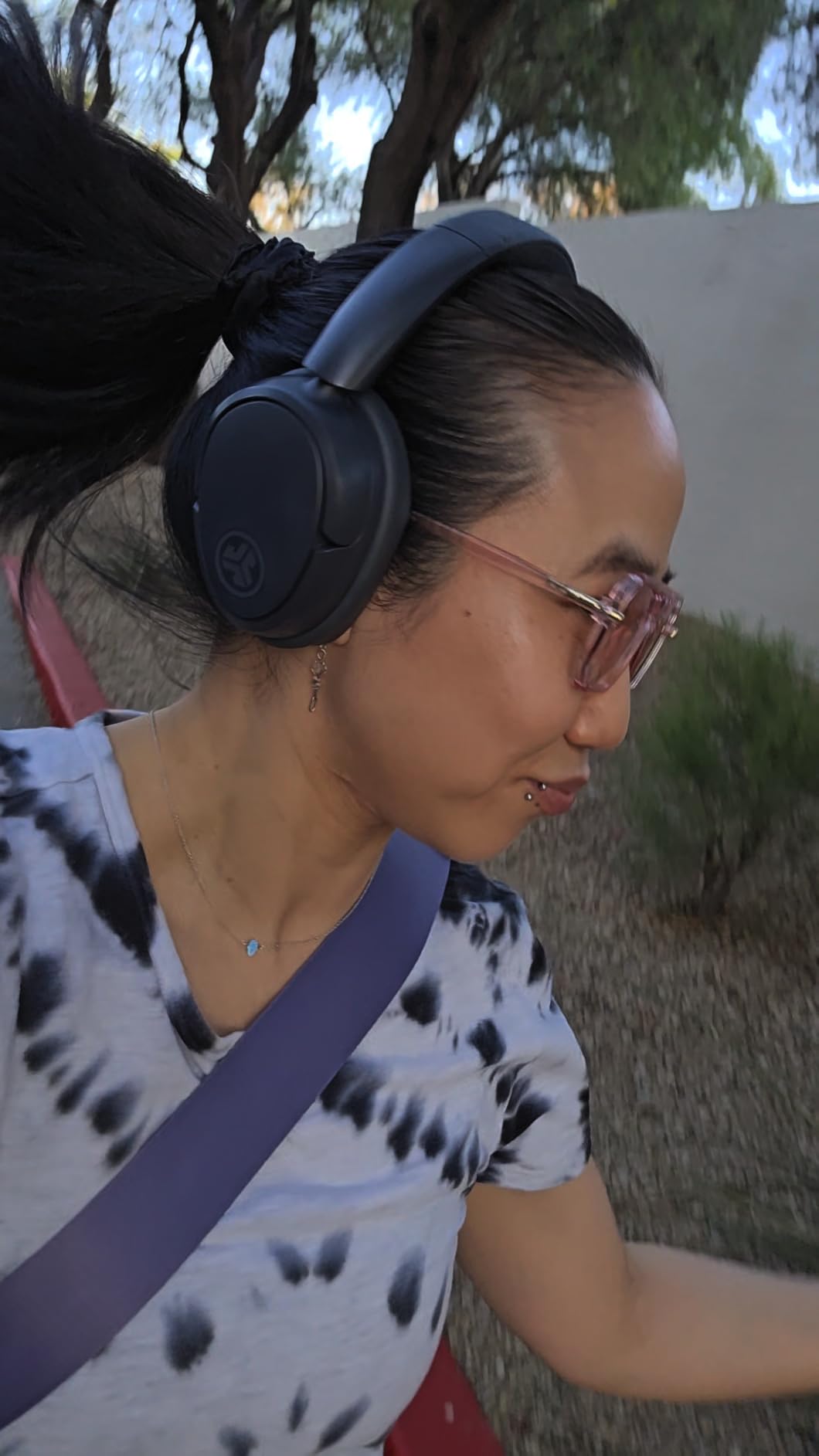 JLab, JBuds Lux ANC, Over Ear Headphones, Active Noise Cancelling, Bluetooth, Spatial Audio, Sage customer photo 1