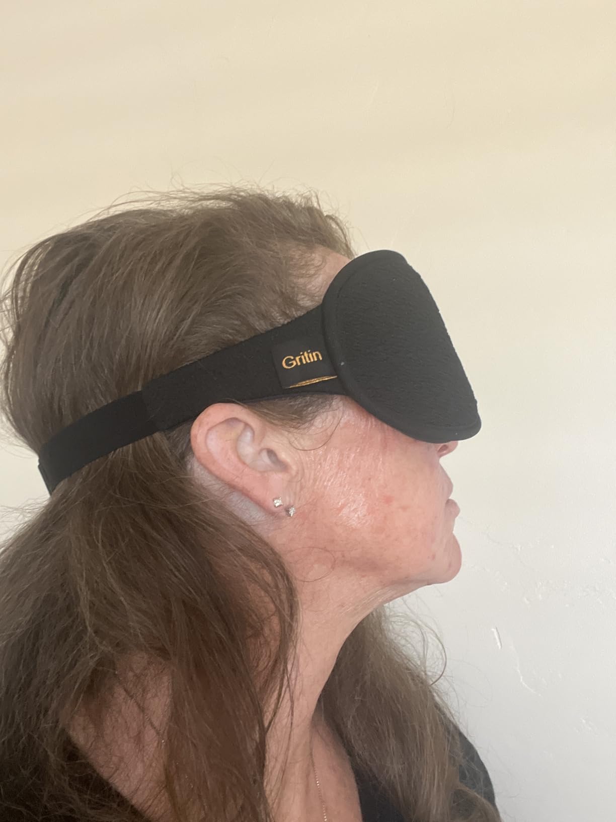 Gritin 100% Blackout Sleep Eye Mask for Women Men, Zero Pressure Sleep Mask customer photo 1