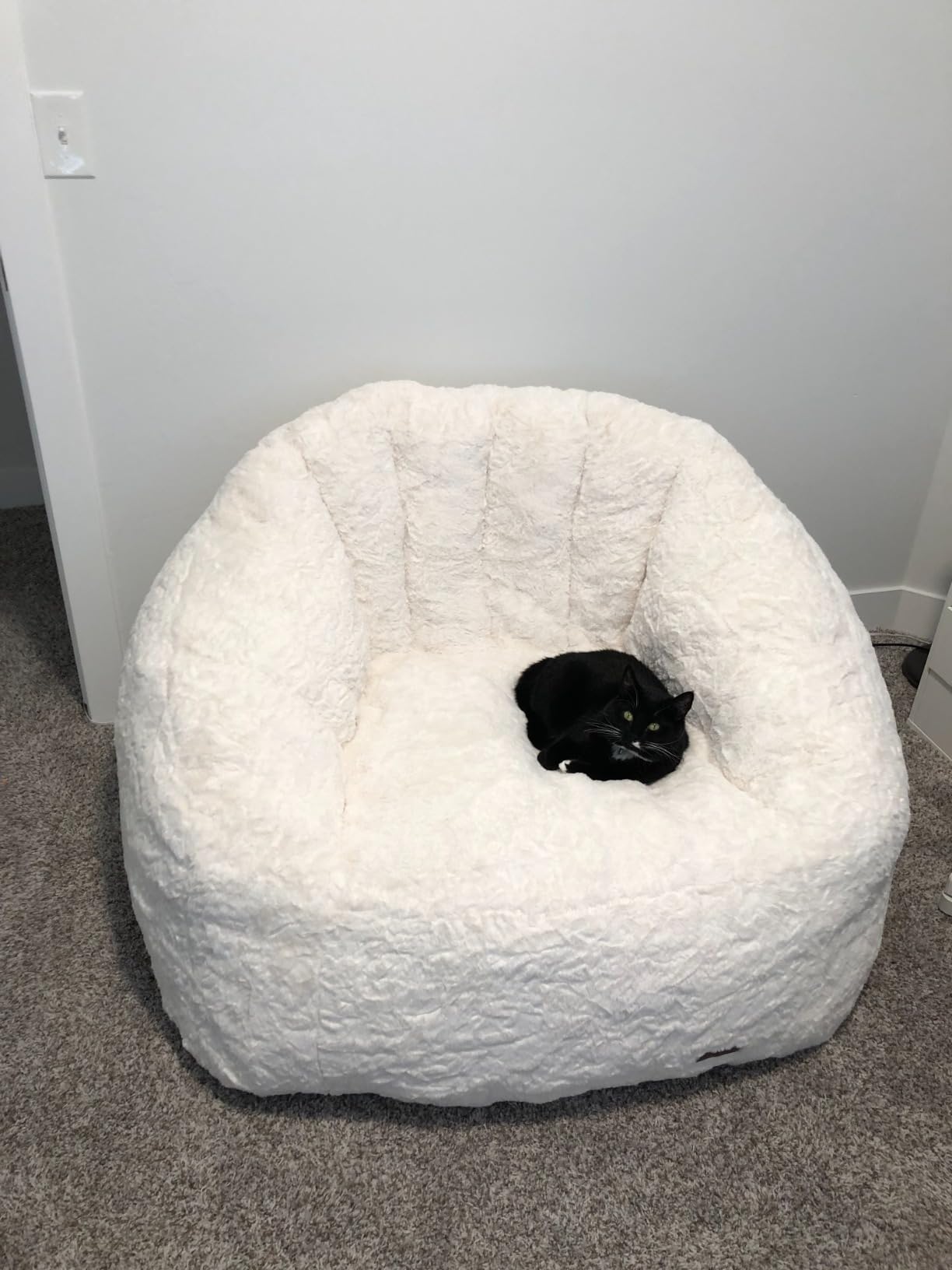 MAXYOYO Giant Bean Bag Chair for Adults, Oversized Shell Shape Bean Bag customer photo 2