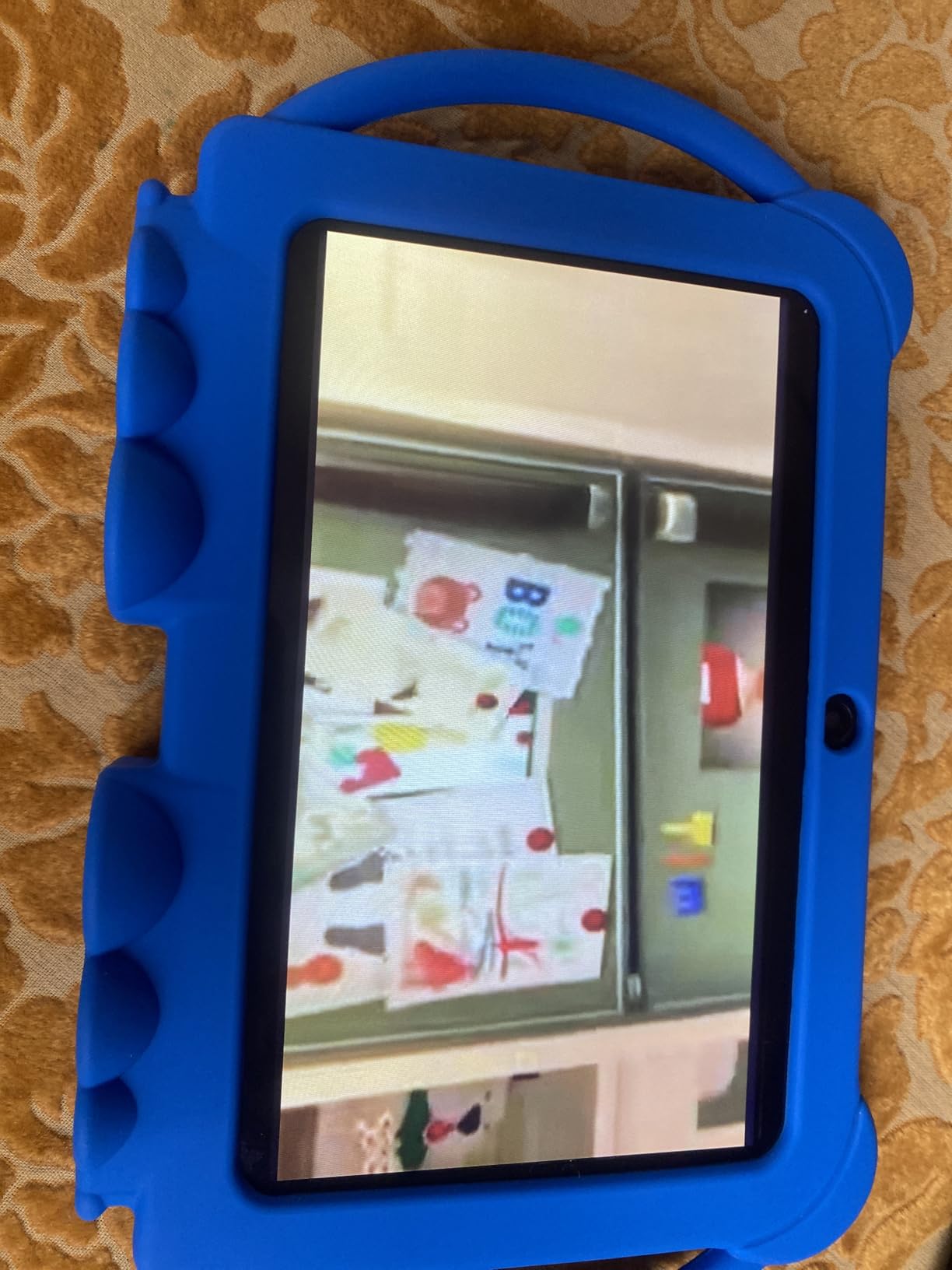 HOTTABLET Kids Tablet 7 inch Android, 4GB RAM 32GB ROM, 1TB Expandsion, with Parental Control, WiFi, Bluetooth, Dual Camera with Silicone Case, 1PCS (Blue) customer photo 1