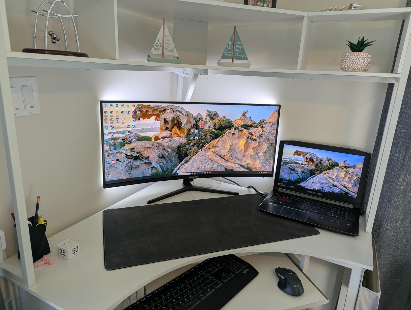 SANSUI 34-Inch Curved Gaming Monitor UWQHD 3440 x 1440P 200Hz Ultrawide customer photo 2