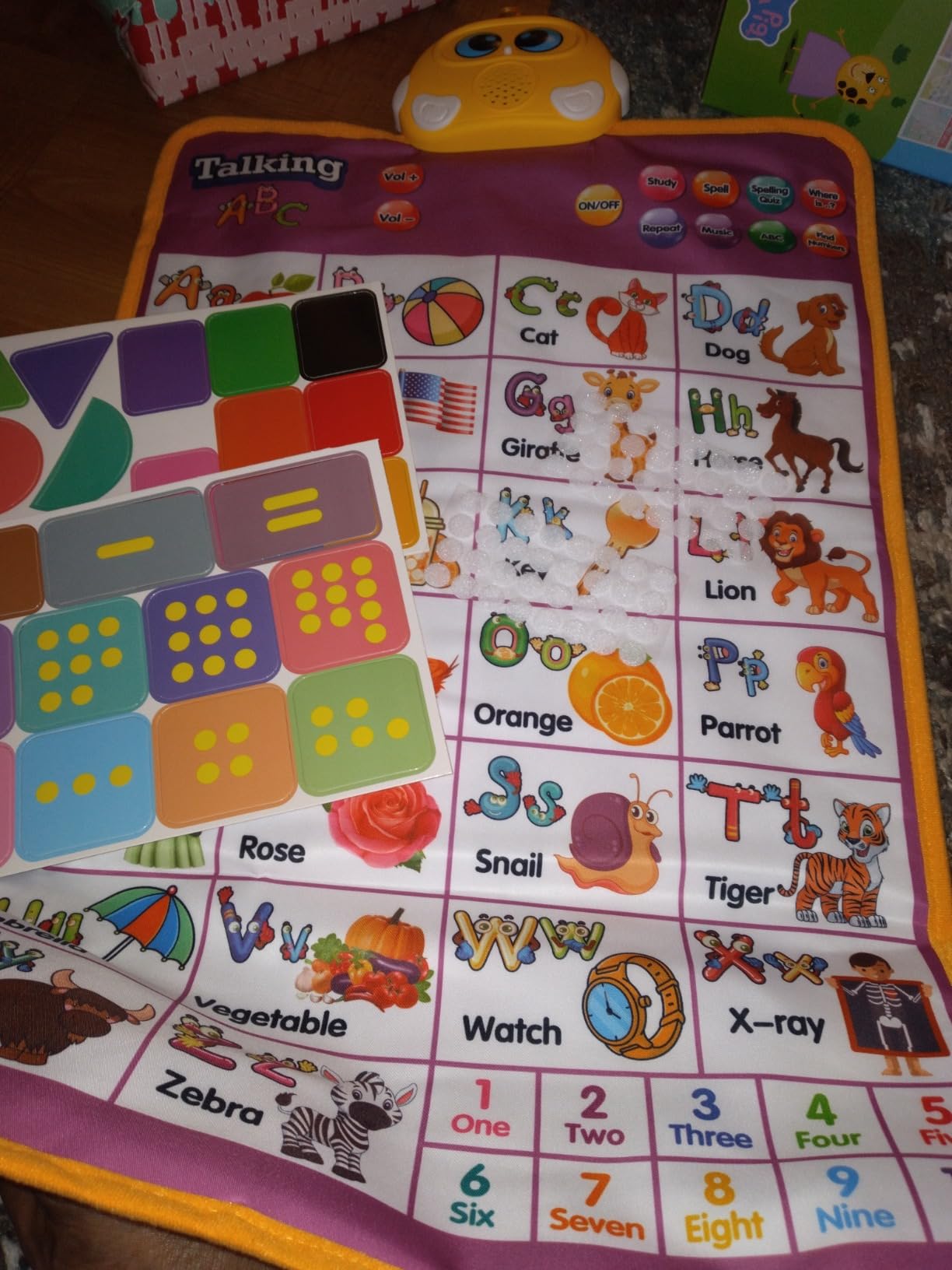 Electronic Alphabet Wall Chart, Kids Learning Toys for Toddlers 1-3 - Blue customer photo 1