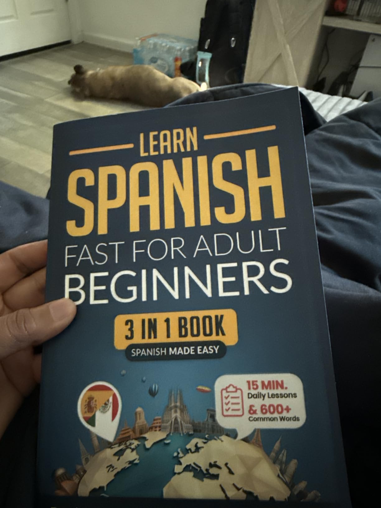 Learn Spanish Fast for Adult Beginners: 3-in-1 Workbook: Master Spanish with 15-Minute Daily Lessons, Practical Exercises, Common Words & Phrases, and Essential Grammar Rules to Live By customer photo 2