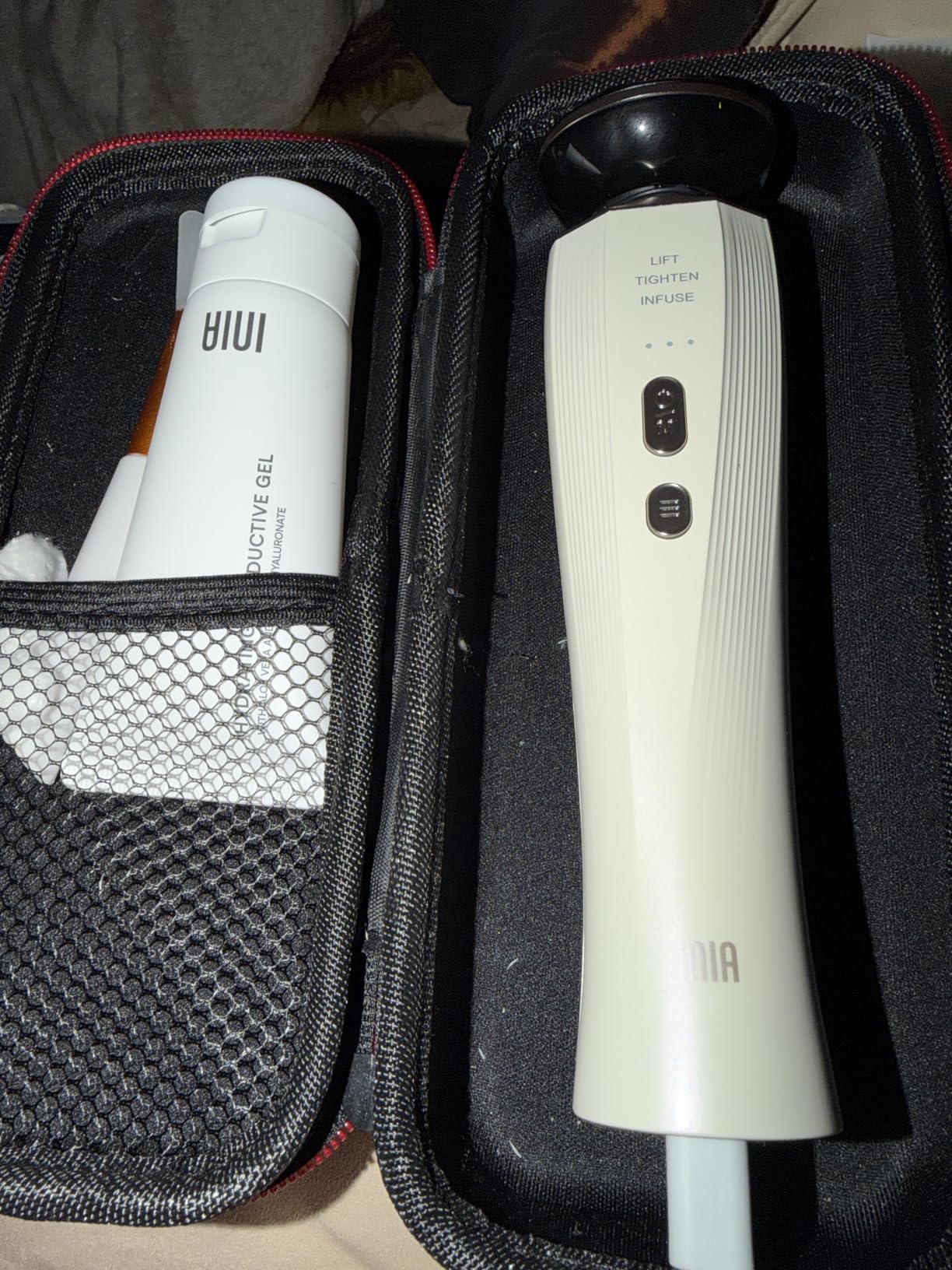 INIA FLARE 3-in-1 Red Light Therapy Beauty Device for Face & Neck White customer photo 2