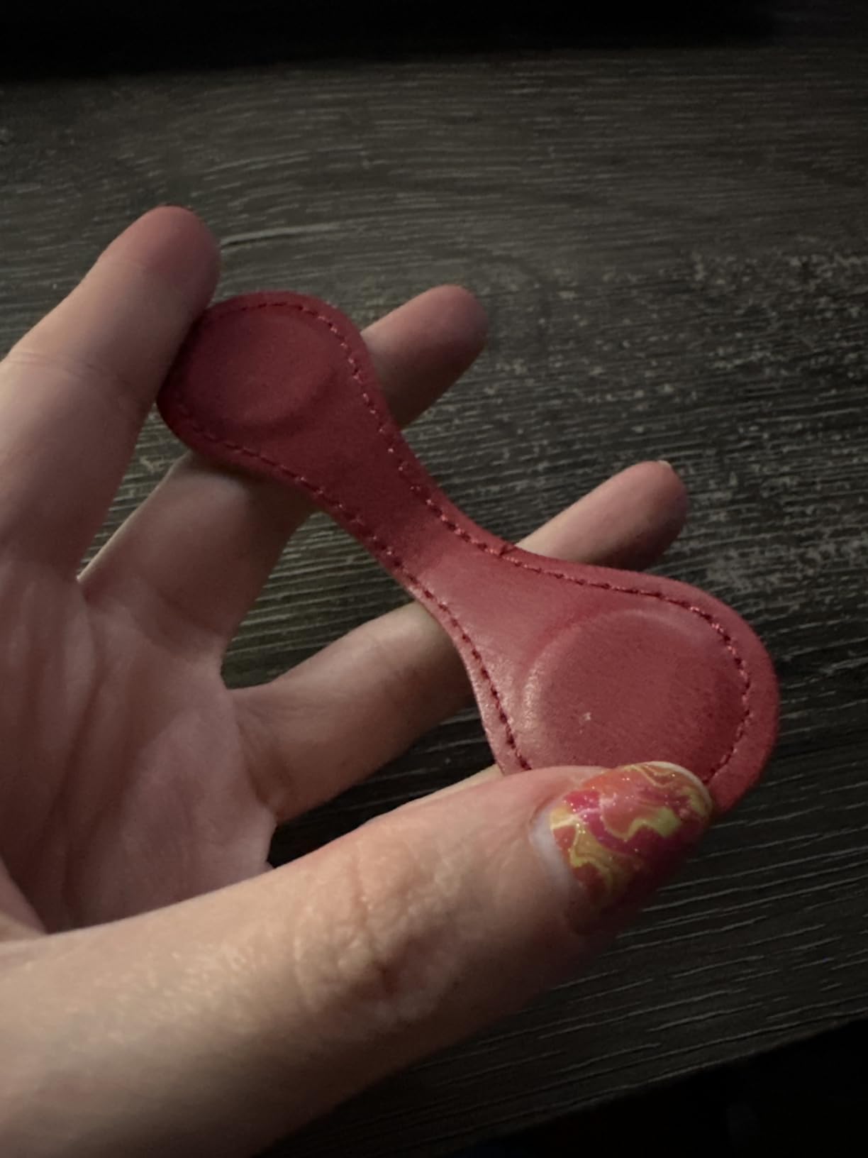 Personalized Magnetic Leather Bookmark, 26 Letters Custom Leather Bookmarks, Handmade, Leather Magnetic Bookmark for Book Lovers Readers Women Kid(Blue,M customer photo 1