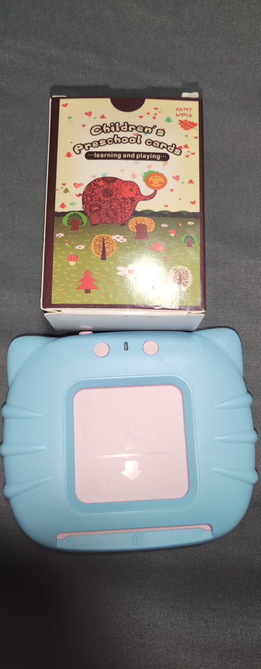 Airbition Talking Flash Cards for Toddlers Ages 1‑4, 510 Words English Blue customer photo 2