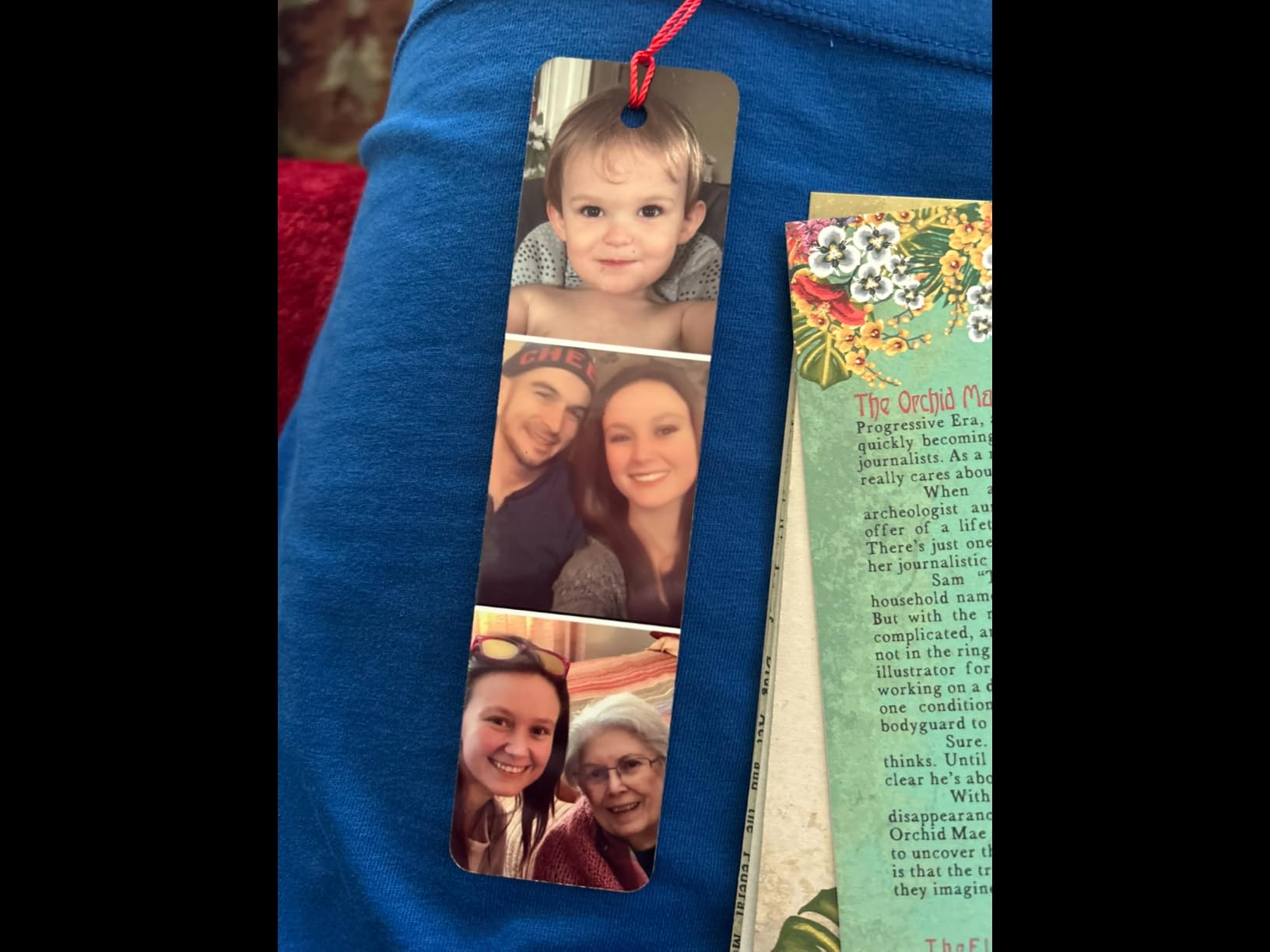 Custom Bookmark, Personalized Photo Metal Book Marks with Tassel customer photo 1