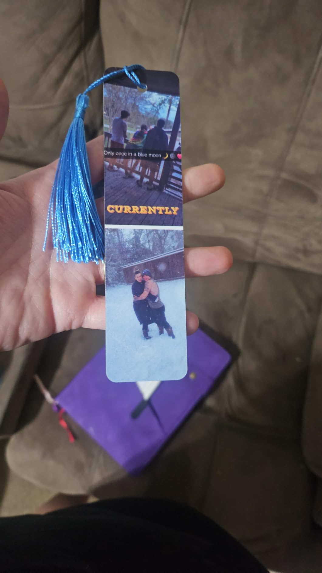 Custom Bookmark, Personalized Photo Metal Book Marks with Tassel customer photo 2