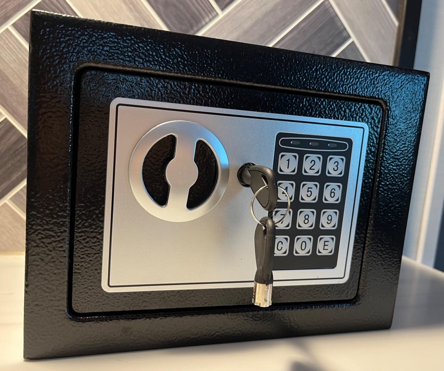 TOTOY Portable Steel Fireproof Safe Security Lock Box with 3-Digit Code customer photo 2