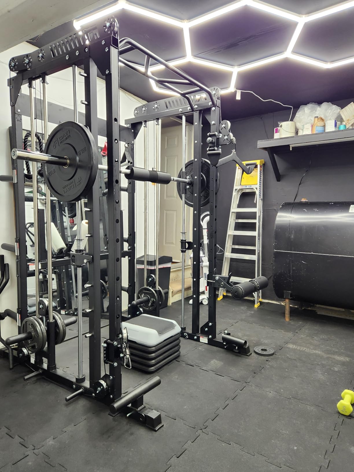 RitFit M1 Pro Smith Machine Cable Crossover Power Cage Home Gym customer photo 2