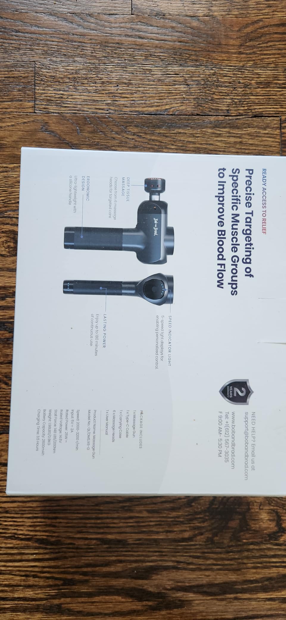 BOB AND BRAD X6 Pro Max Massage Gun with Heat and Cold, FSA Eligible HSA customer photo 2