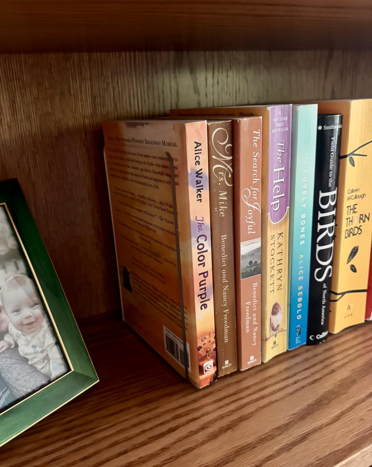 Acrylic Bookends 4 Pcs, Clear Book Ends for Shelves, Bookend Organizer customer photo 2
