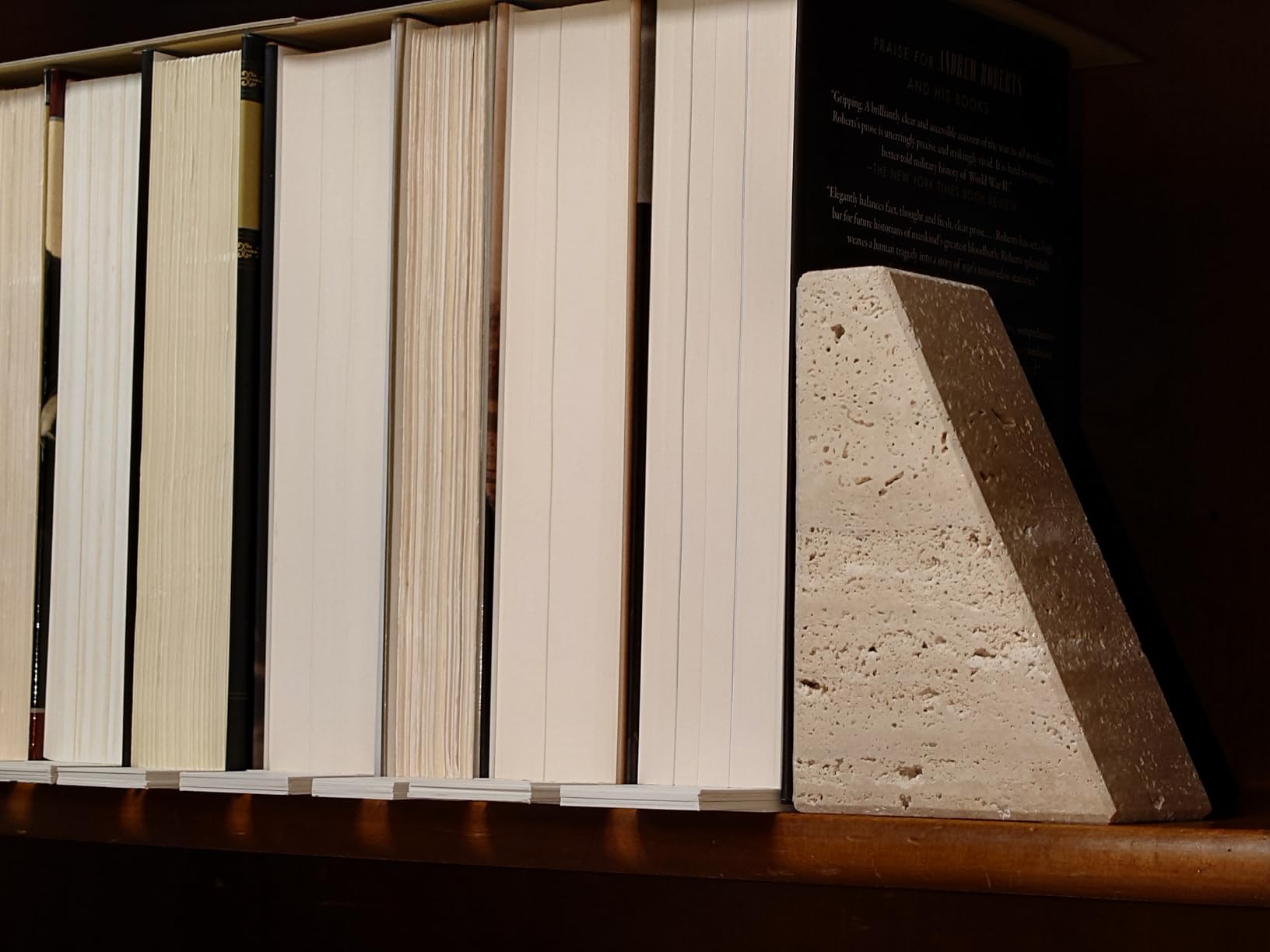 Karibiber Marble Bookends for Heavy Books, Decorative Bookends for Shelves, Green Stone Book Ends, Heavy-Duty Book Ends for Hardback Book & Cookbooks, Unique Book Stopper & Holder, Set of 2 customer photo 1