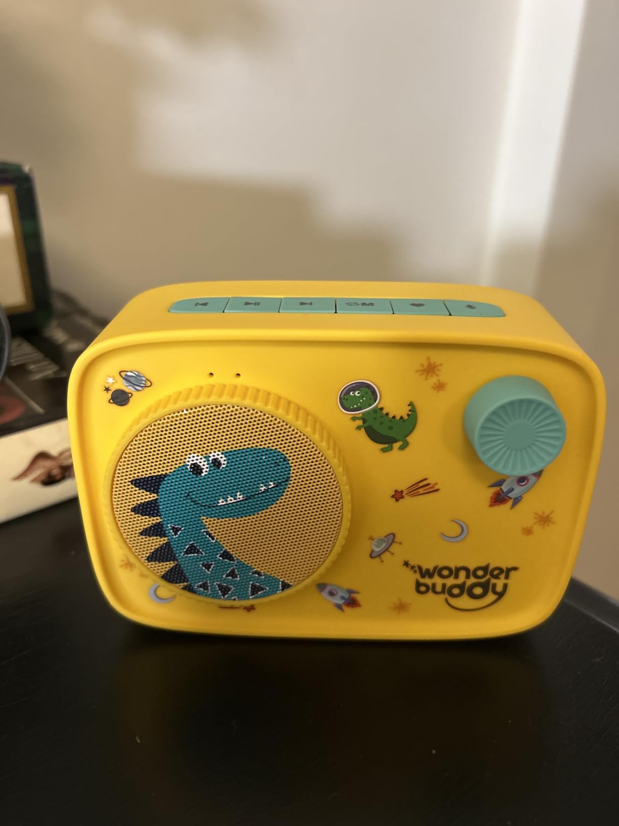 WonderBuddy StoryBox, Kids Audio Player, 500+ Stories & Rhymes, Dino customer photo 1