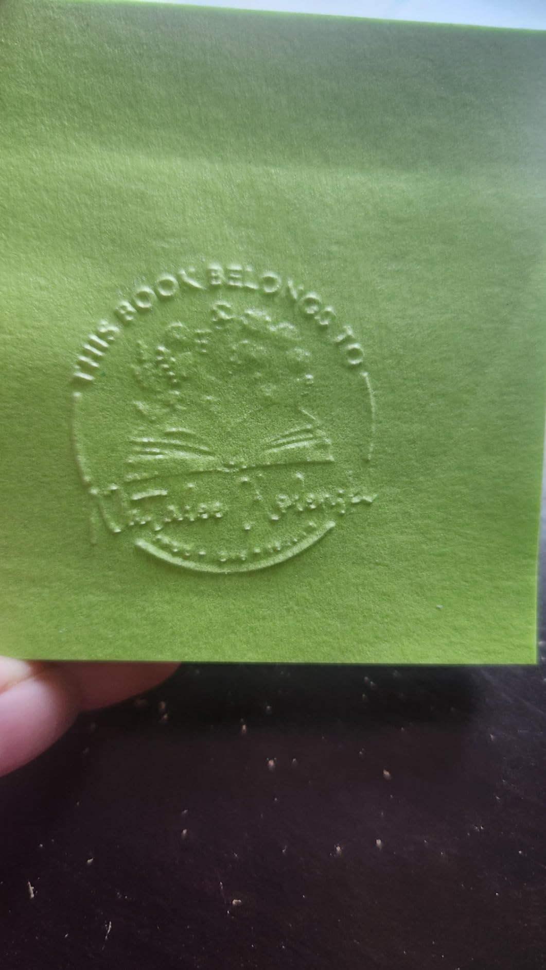 ExcelMark Personalized Book Embosser - Tree Life (Round) customer photo 2