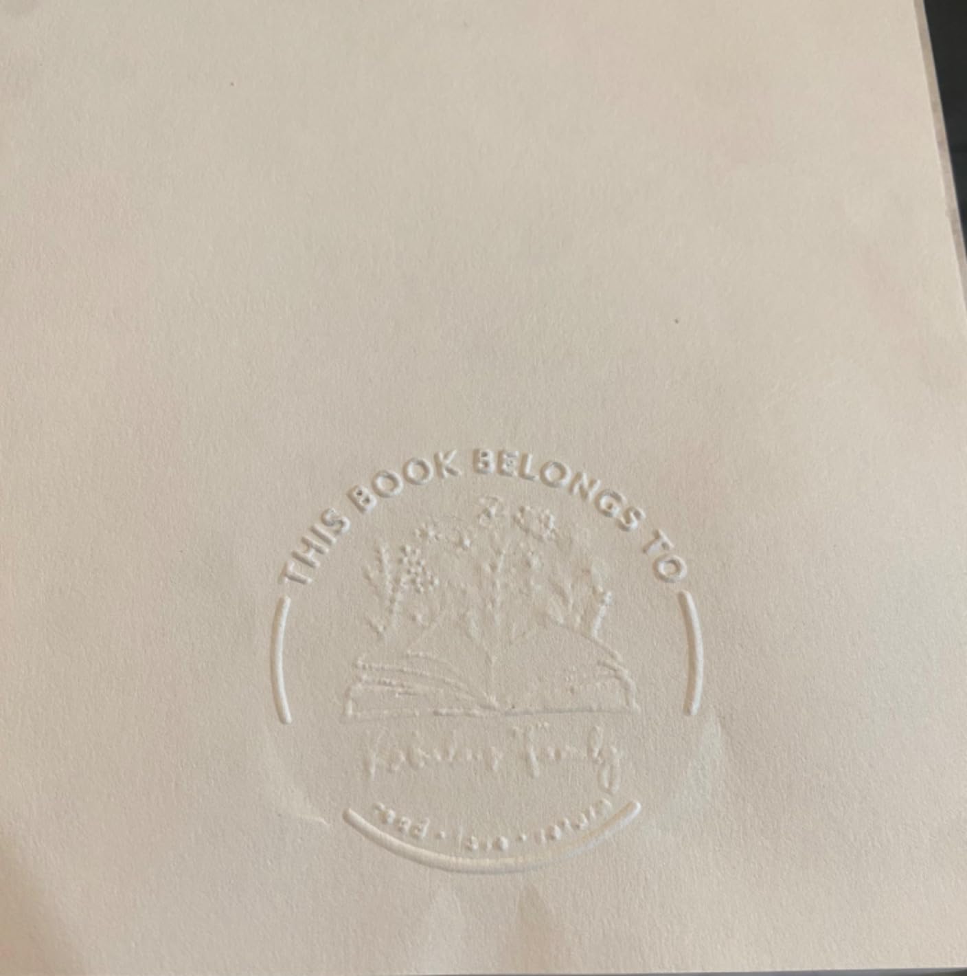 ExcelMark Personalized Book Embosser - Celestial (Round) customer photo 2