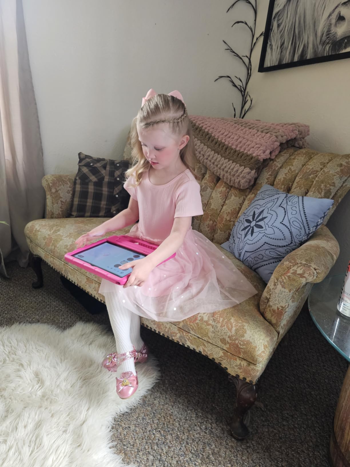 EDDBNi Kids Tablet Android 15 Tablet 10 inch Kids Tablets with Case Quad Core 64GB Dual Camera Parental Controls 2.4G WiFi Educational Tablets customer photo 2