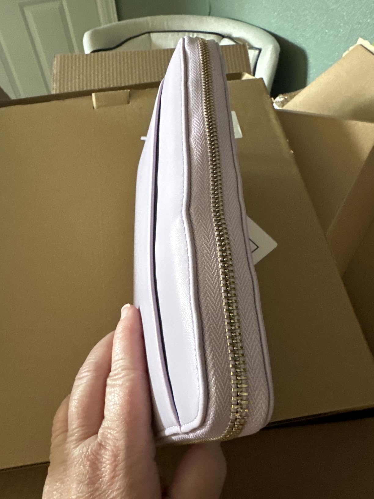 Travel Document Organizer - RFID Passport Wallet Case Family Holder Id Wristlet customer photo 2
