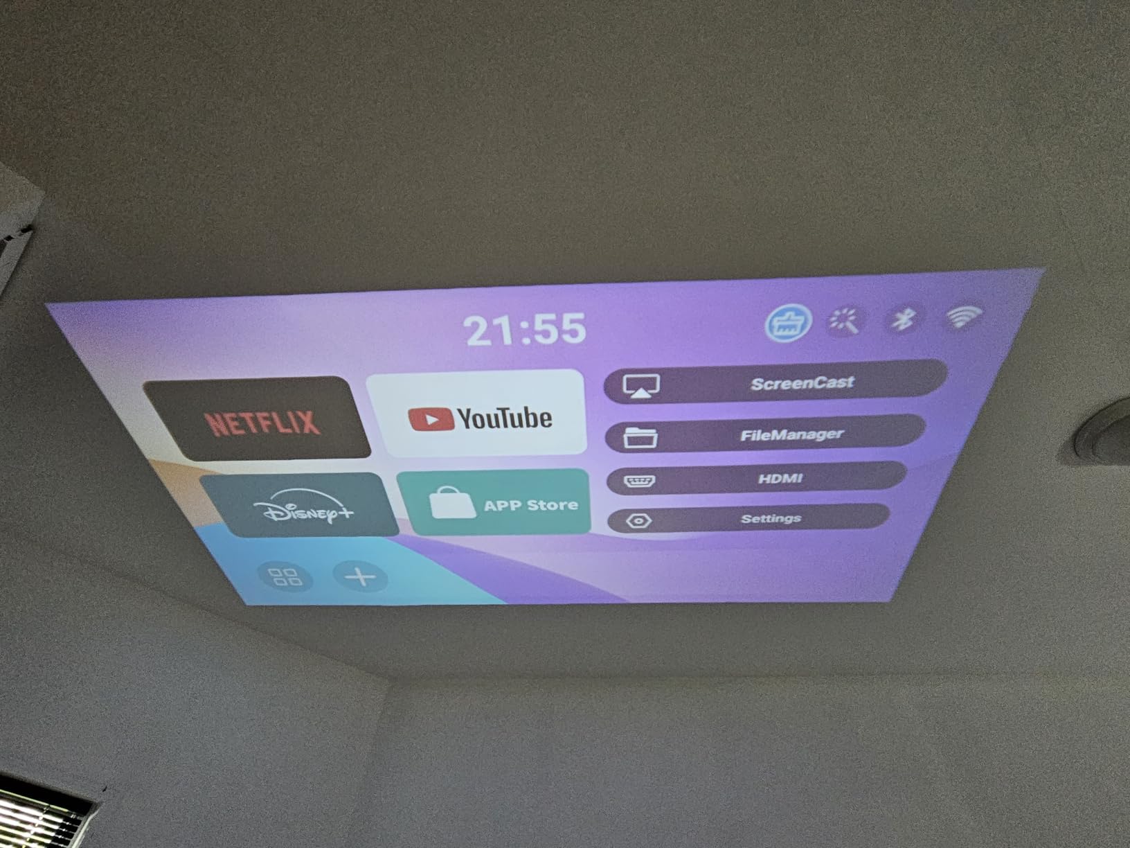 Mini Projector, Portable Smart Projector 4K WiFi 6 BT 5.4 [Built-in App] customer photo 1