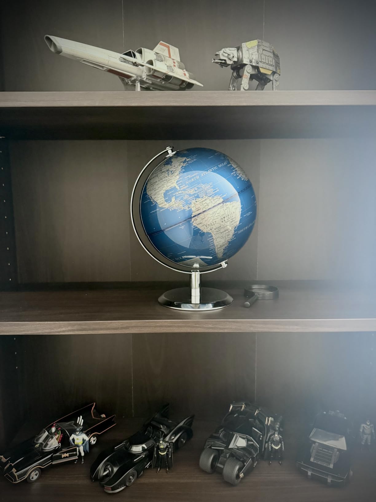 TTKTK World Globe with Stainless steel Stand, 8inch Earth Modern Desktop Globe For Educational Home Office Desk Bookshelf Decor, Cool Tech Gift for Business Men Father Boys Adults & Kids customer photo 1