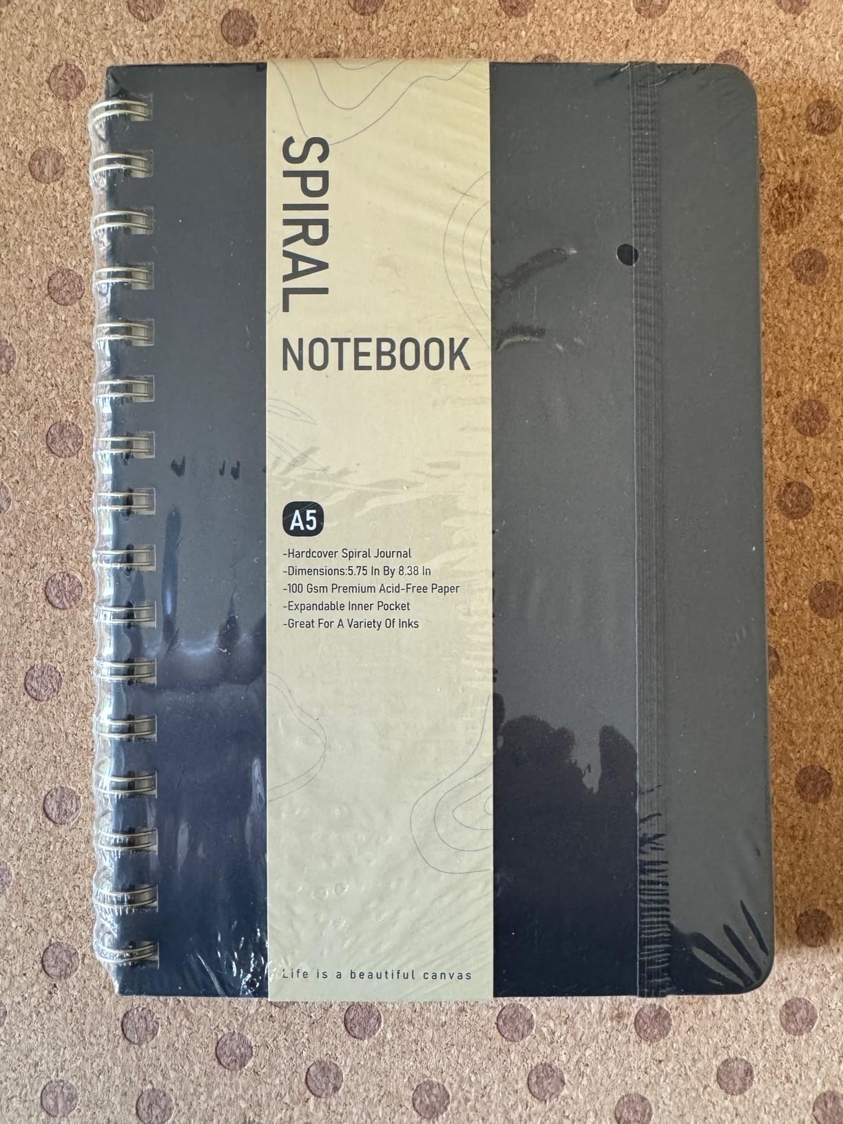 Dotted Spiral Journal Notebook, A5 Hardcover Spiral Journals for Women Men, 100 GSM Dot Grid Paper Notebooks, 150 Pages Spiral Bullet Dotted Notebook for Writing Note Taking 5.75