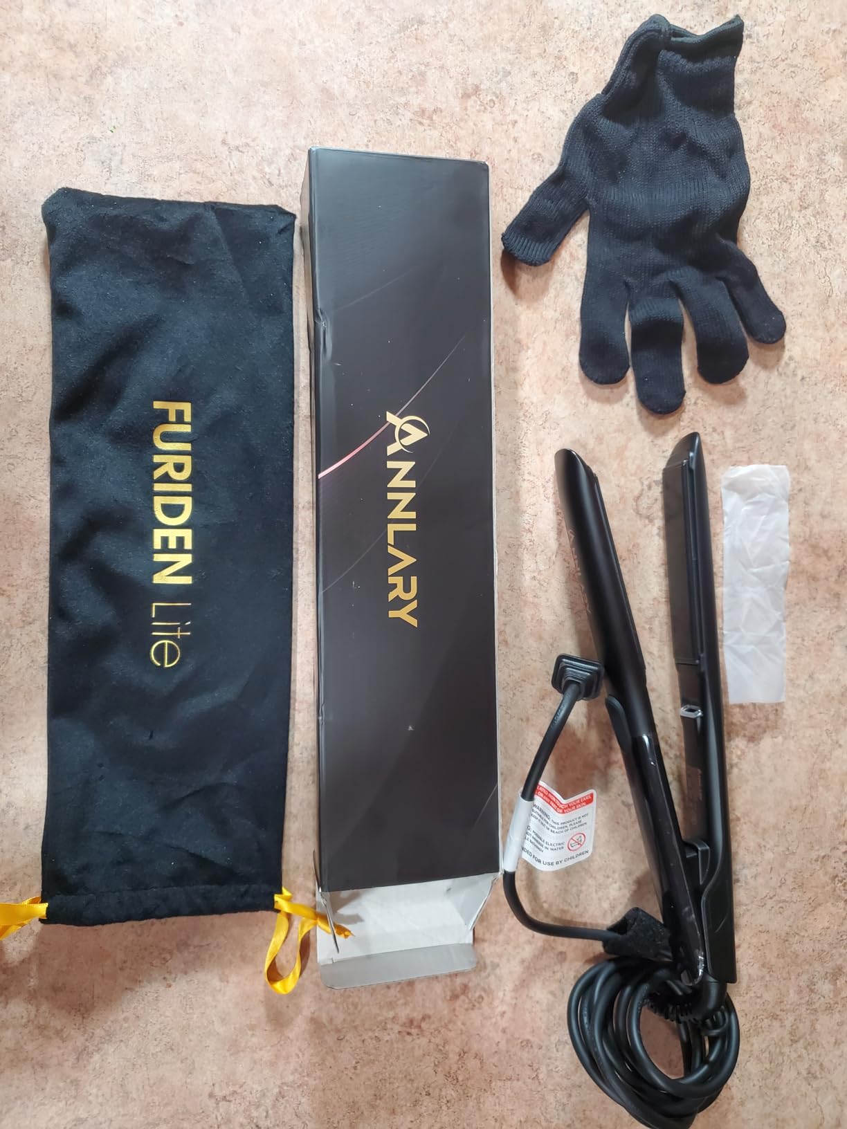 Annlary Hair Straightener 1 Inch Flat Iron and Curler 2 in 1 Titanium Ceramic Ionic Dual Voltage Straightener with Heat-Resistant Silicone, for Less Frizz, Shinier & Smoother customer photo 2